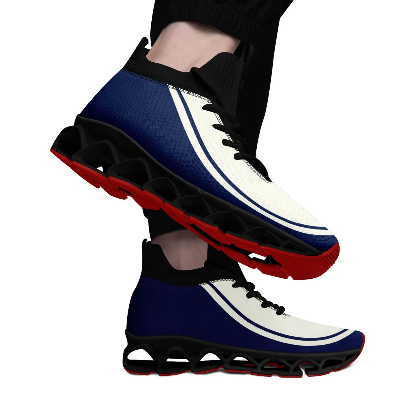 Corporate Gifts,Custom Cream Navy Maxsoul Shoes Personalized Sneaker FN030XD-D020388-12