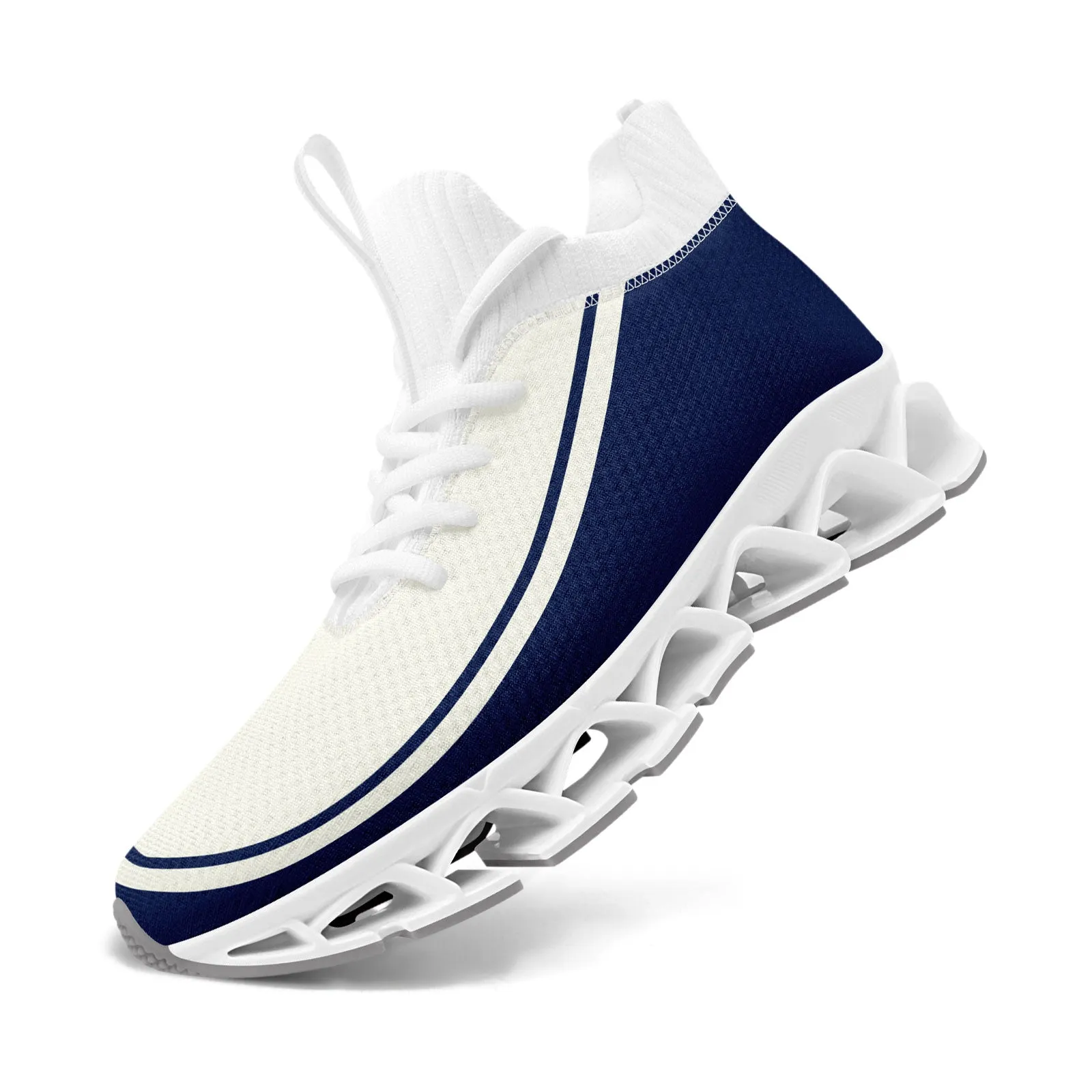 Corporate Gifts,Custom Cream Navy Maxsoul Shoes Personalized Sneaker FN030XD-D020388-12
