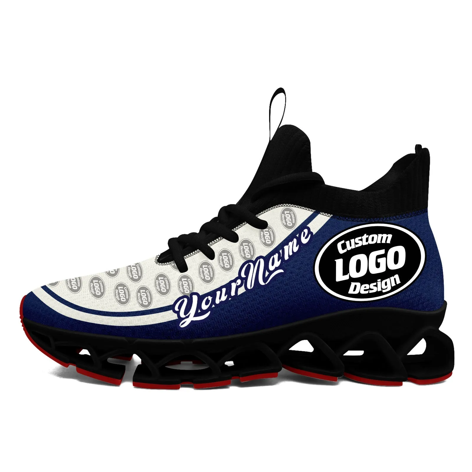 Corporate Gifts,Custom Cream Navy Maxsoul Shoes Personalized Sneaker FN030XD-D020388-12