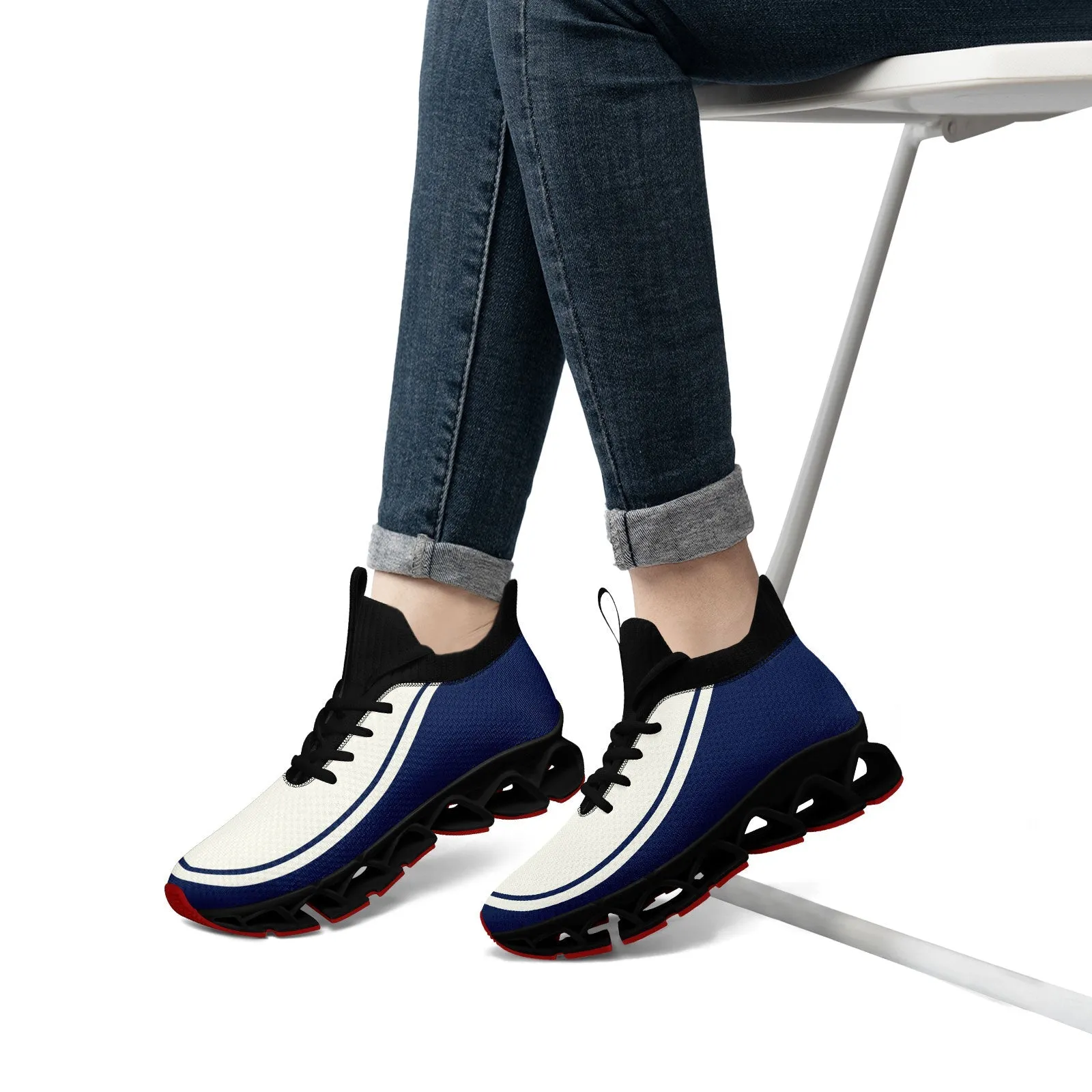 Corporate Gifts,Custom Cream Navy Maxsoul Shoes Personalized Sneaker FN030XD-D020388-12