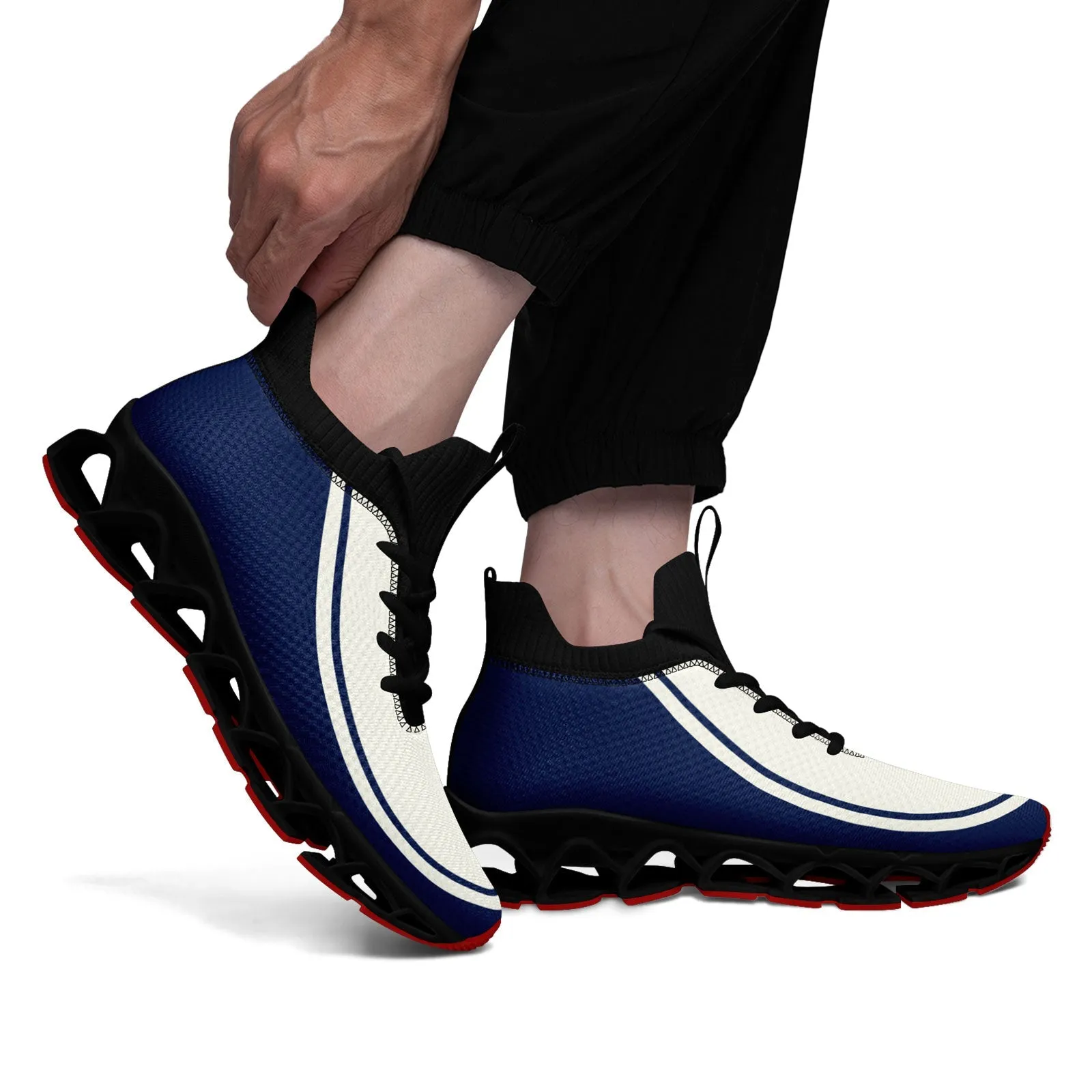 Corporate Gifts,Custom Cream Navy Maxsoul Shoes Personalized Sneaker FN030XD-D020388-12