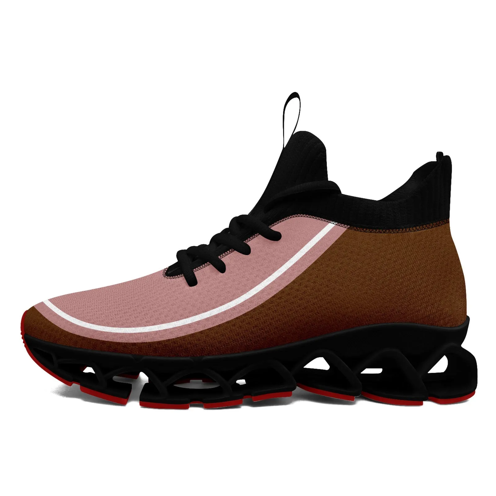 Corporate Gifts,Custom Dark Pink Brown Maxsoul Shoes Personalized Sneaker FN030XD-D020388-18