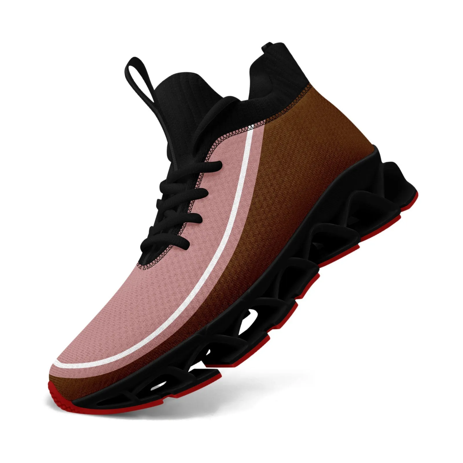Corporate Gifts,Custom Dark Pink Brown Maxsoul Shoes Personalized Sneaker FN030XD-D020388-18