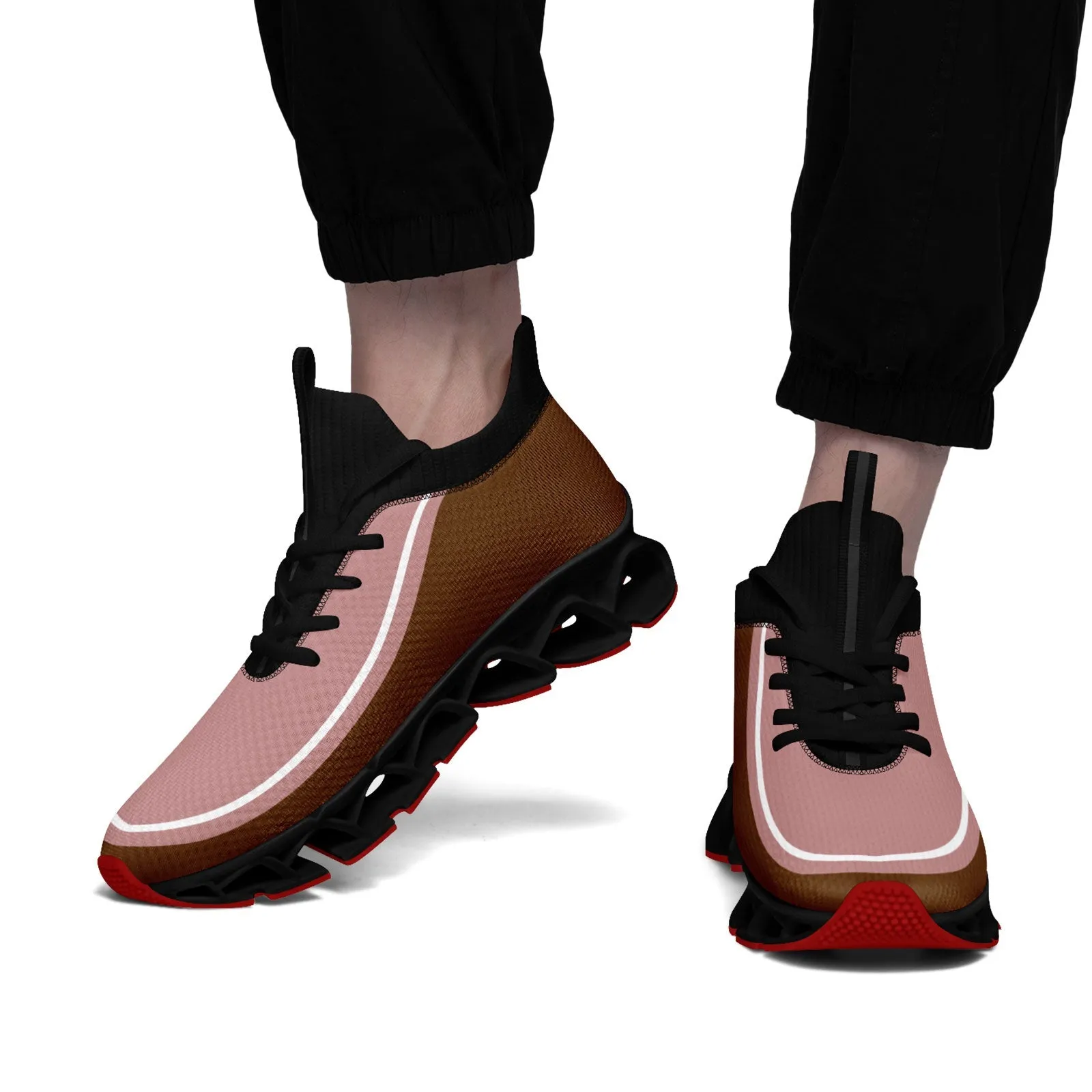 Corporate Gifts,Custom Dark Pink Brown Maxsoul Shoes Personalized Sneaker FN030XD-D020388-18