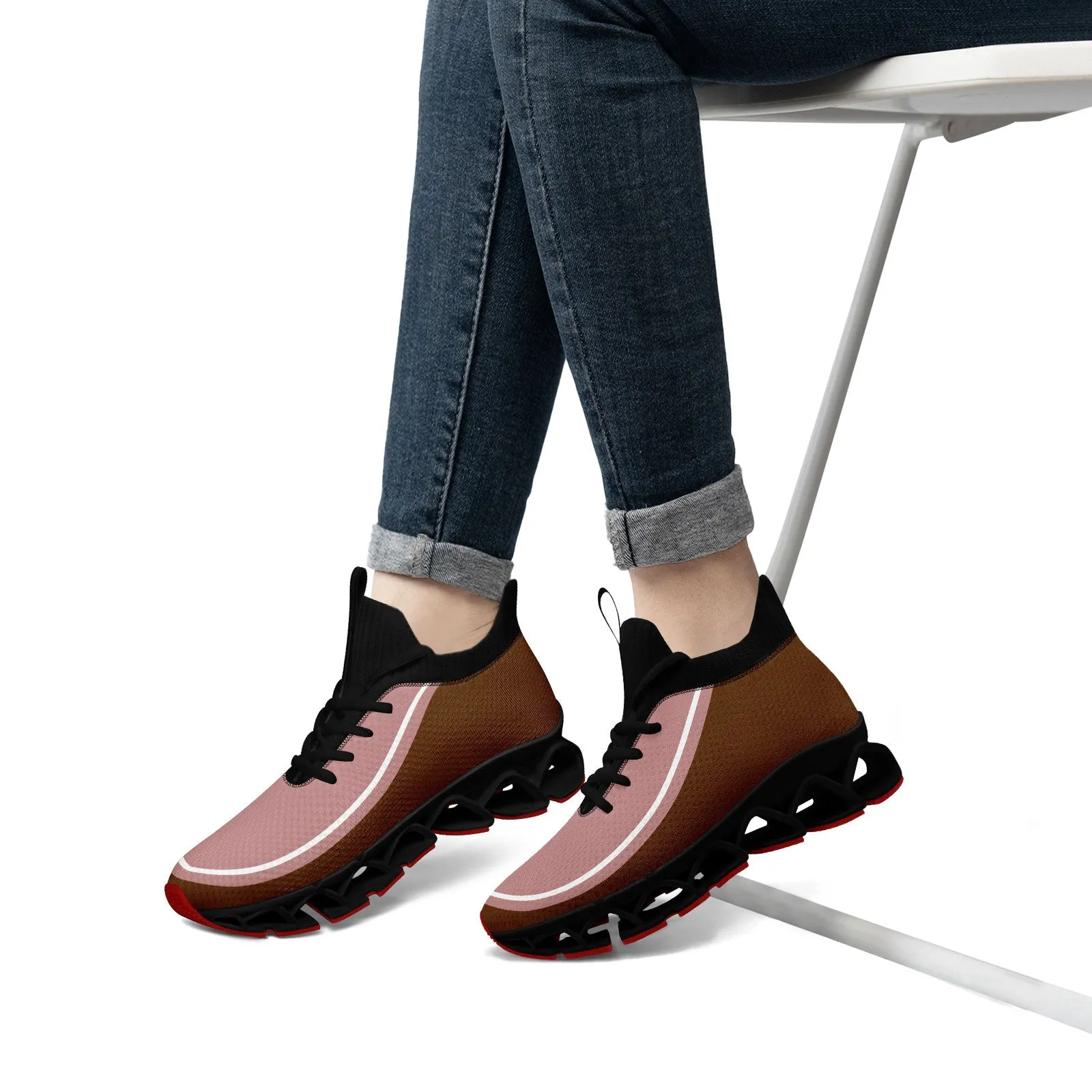 Corporate Gifts,Custom Dark Pink Brown Maxsoul Shoes Personalized Sneaker FN030XD-D020388-18