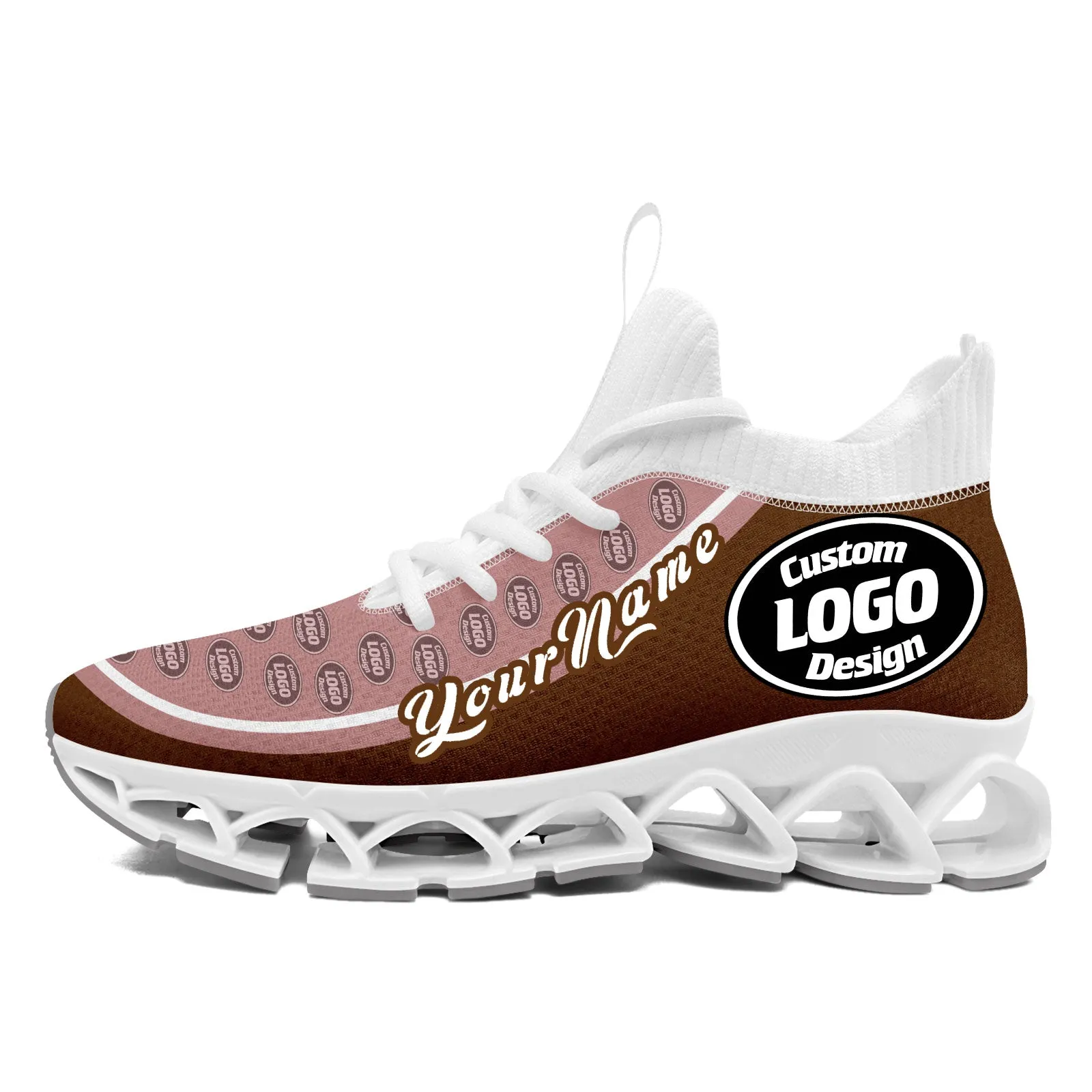 Corporate Gifts,Custom Dark Pink Brown Maxsoul Shoes Personalized Sneaker FN030XD-D020388-18