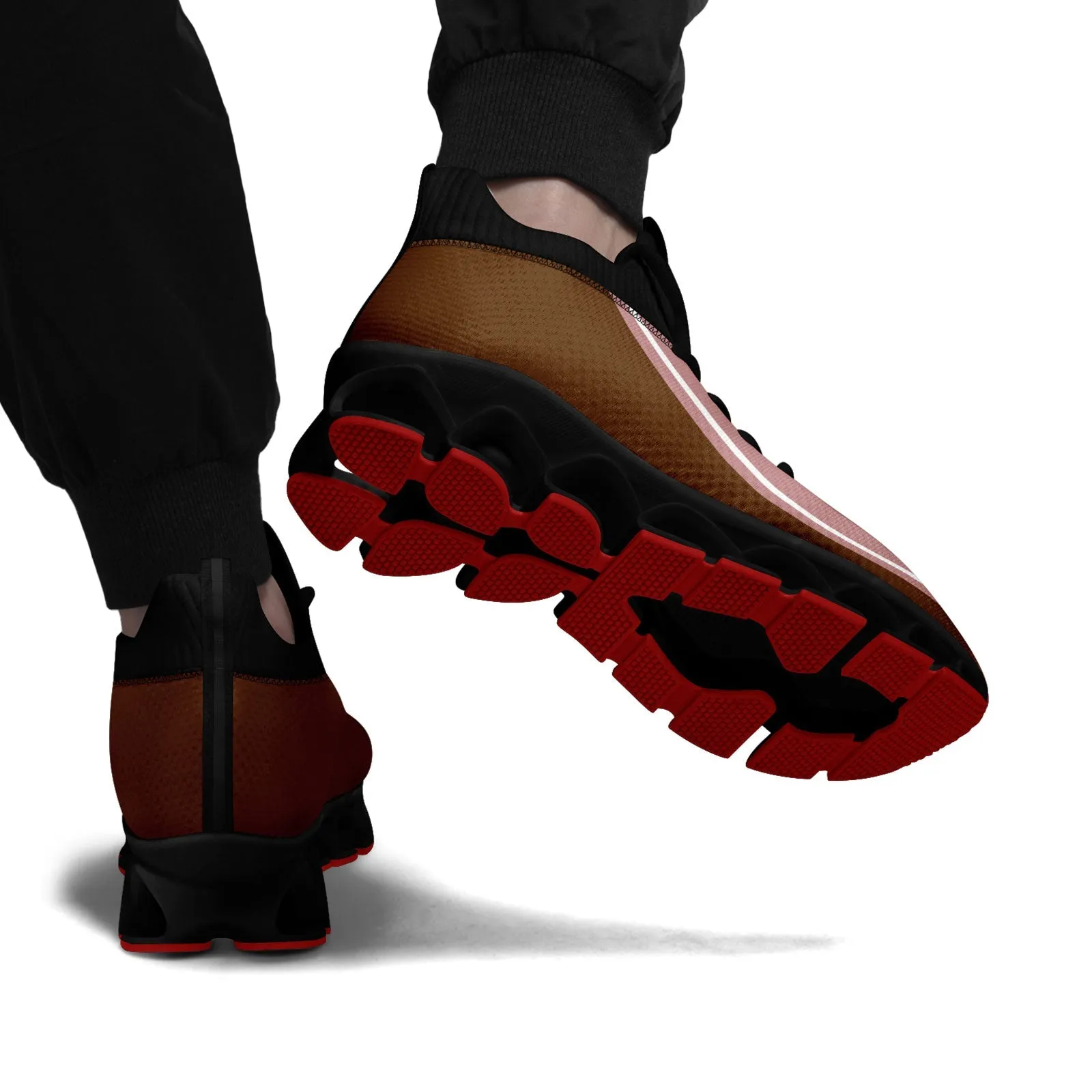 Corporate Gifts,Custom Dark Pink Brown Maxsoul Shoes Personalized Sneaker FN030XD-D020388-18