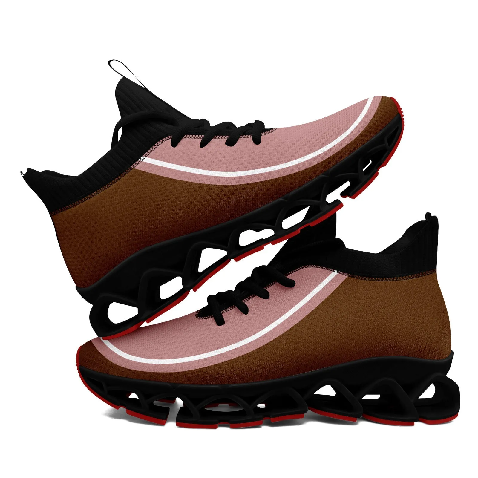 Corporate Gifts,Custom Dark Pink Brown Maxsoul Shoes Personalized Sneaker FN030XD-D020388-18