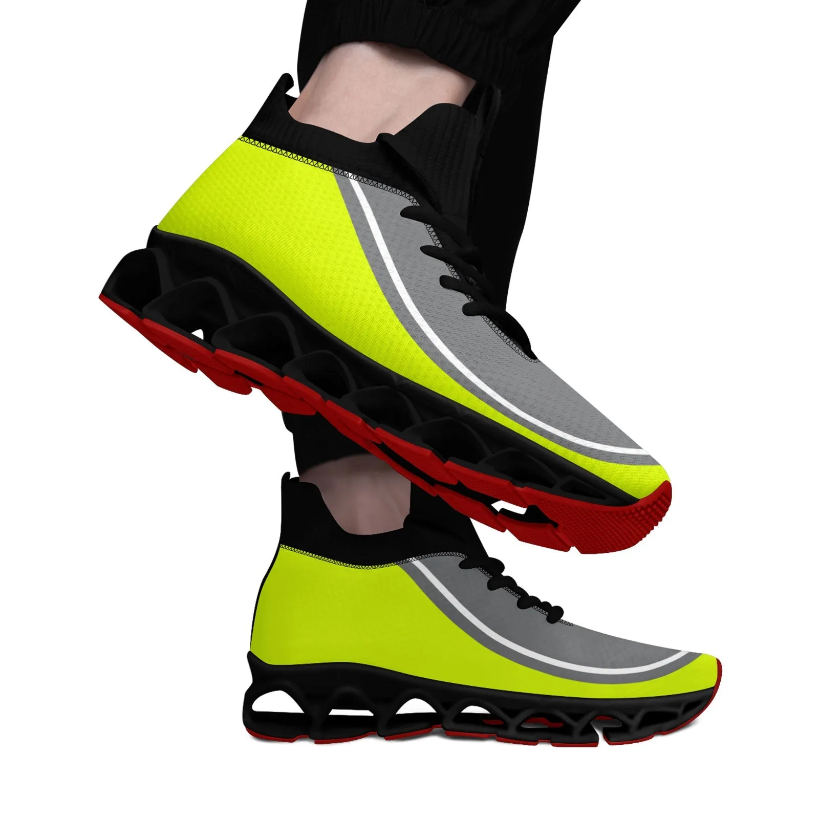 Corporate Gifts,Custom Green Gray Maxsoul Shoes Personalized Sneaker FN030XD-D020388-22