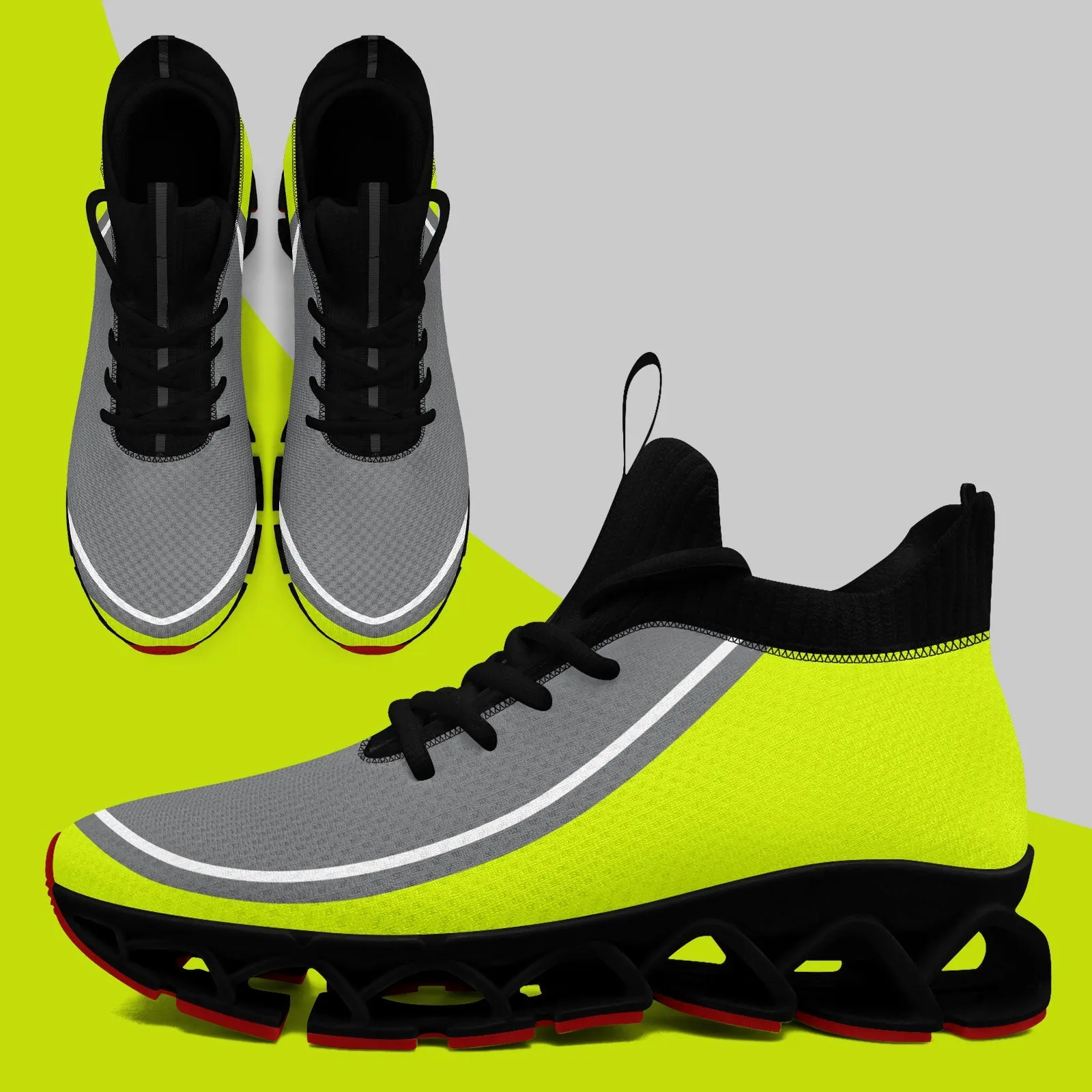 Corporate Gifts,Custom Green Gray Maxsoul Shoes Personalized Sneaker FN030XD-D020388-22