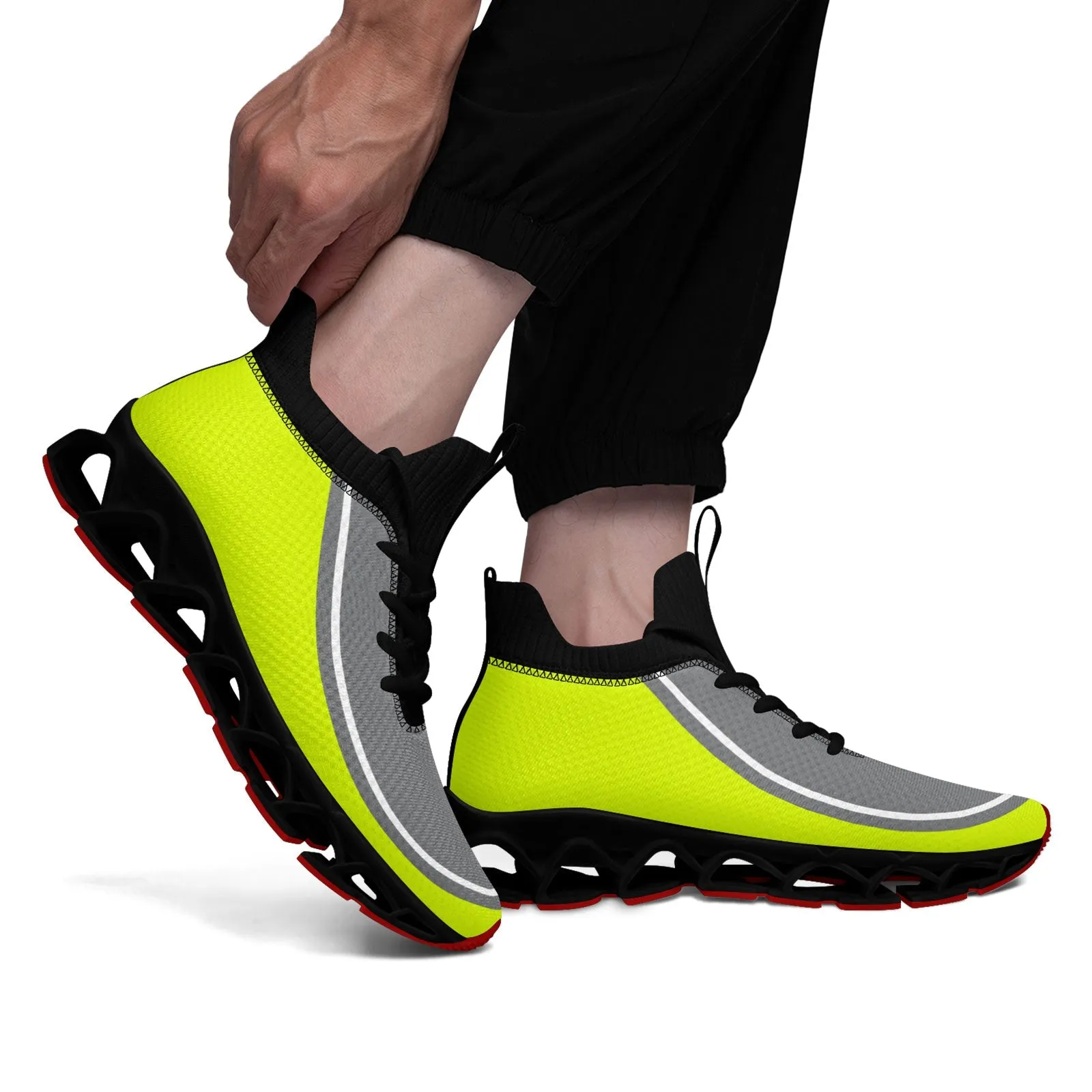 Corporate Gifts,Custom Green Gray Maxsoul Shoes Personalized Sneaker FN030XD-D020388-22