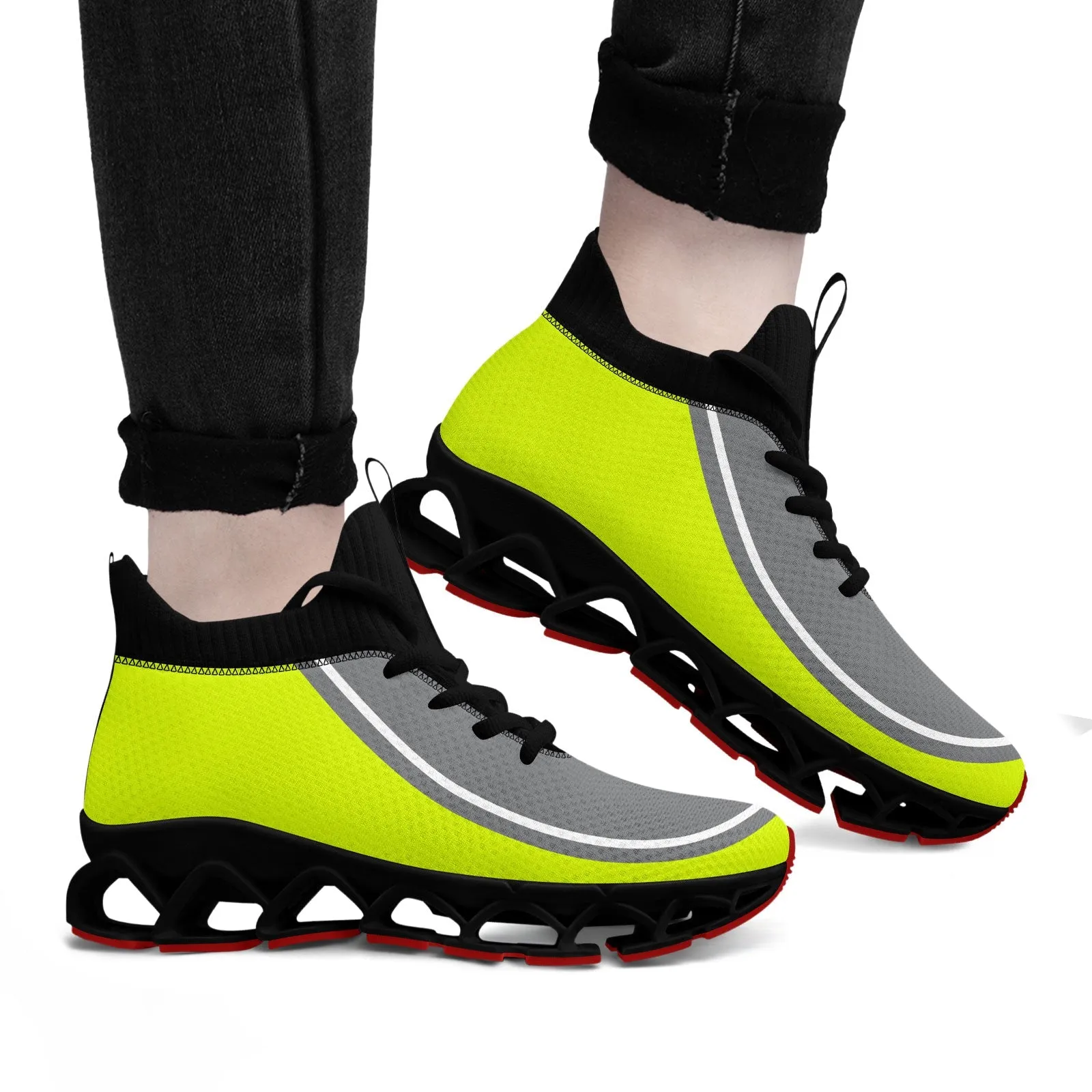 Corporate Gifts,Custom Green Gray Maxsoul Shoes Personalized Sneaker FN030XD-D020388-22