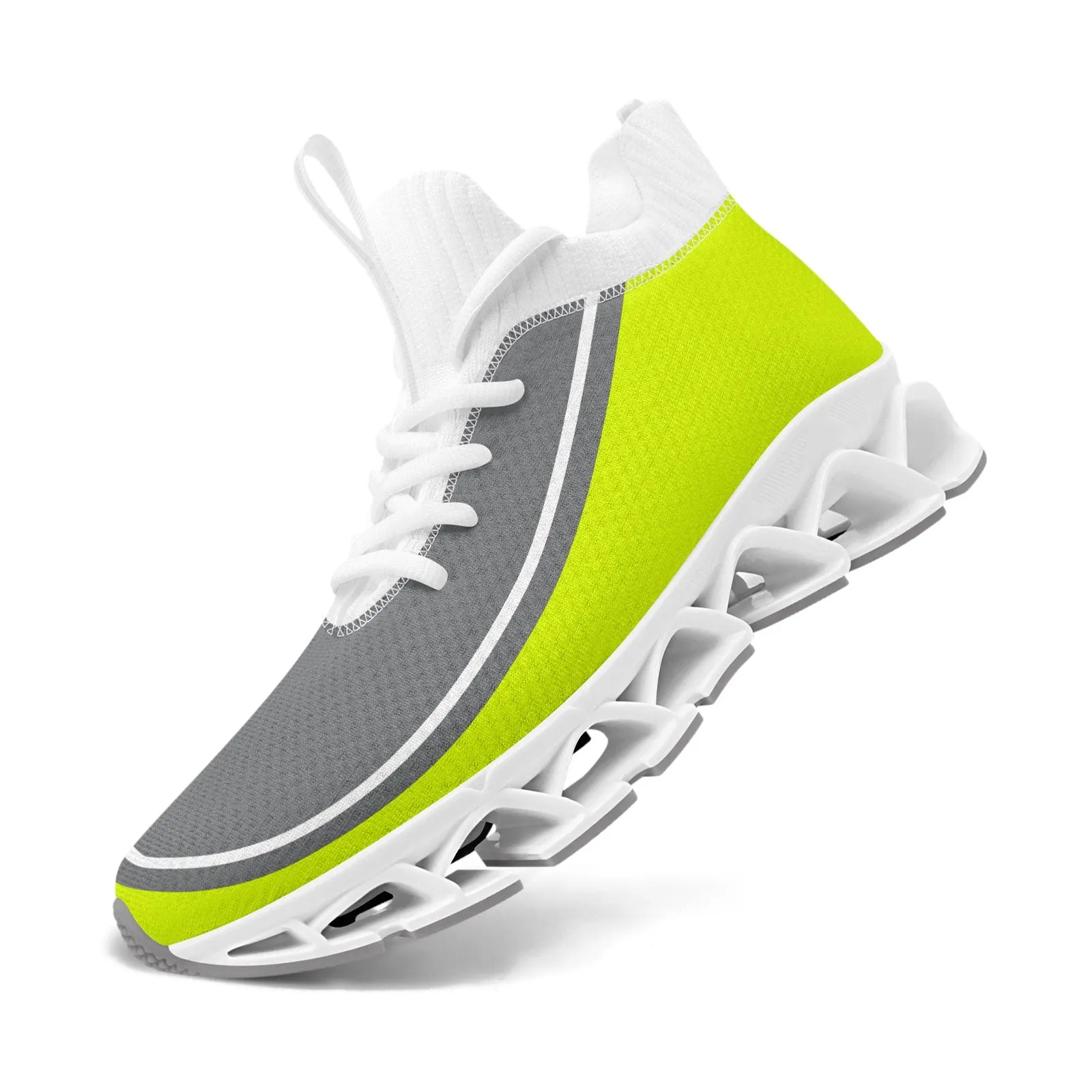 Corporate Gifts,Custom Green Gray Maxsoul Shoes Personalized Sneaker FN030XD-D020388-22