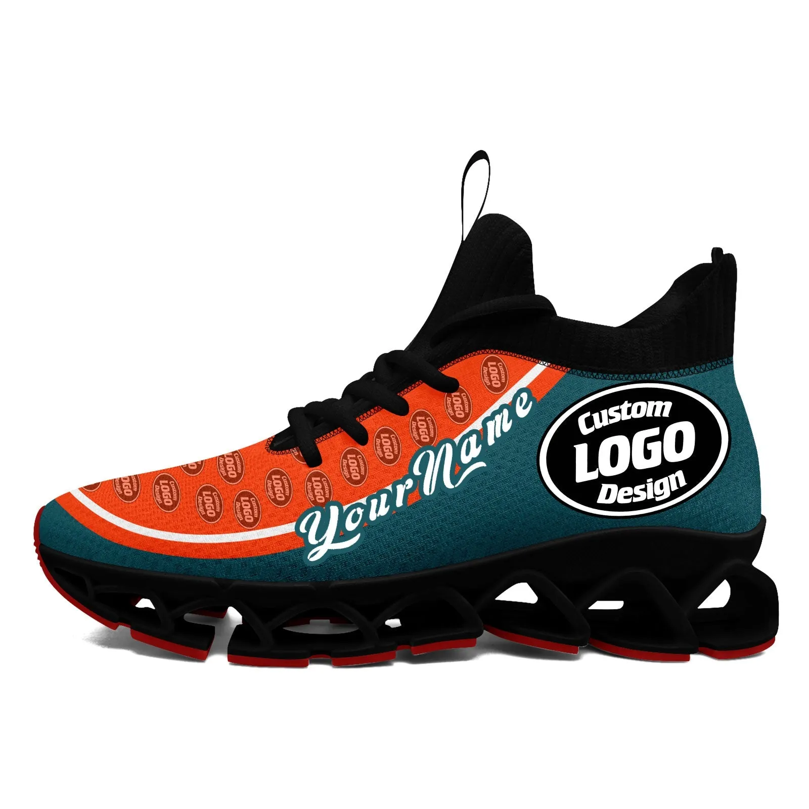 Corporate Gifts,Custom Green Orange Maxsoul Shoes Personalized Sneaker FN030XD-D020388-6