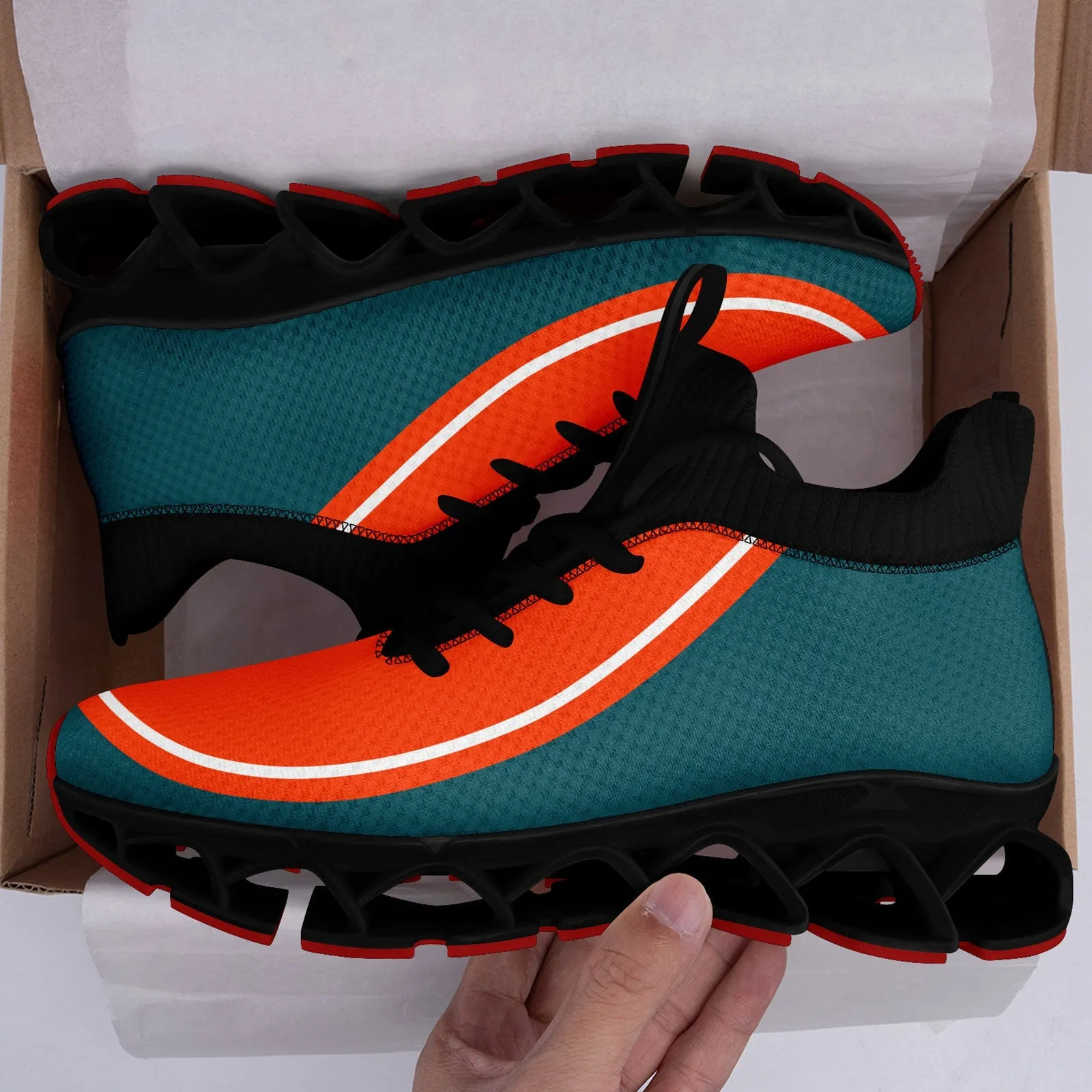 Corporate Gifts,Custom Green Orange Maxsoul Shoes Personalized Sneaker FN030XD-D020388-6