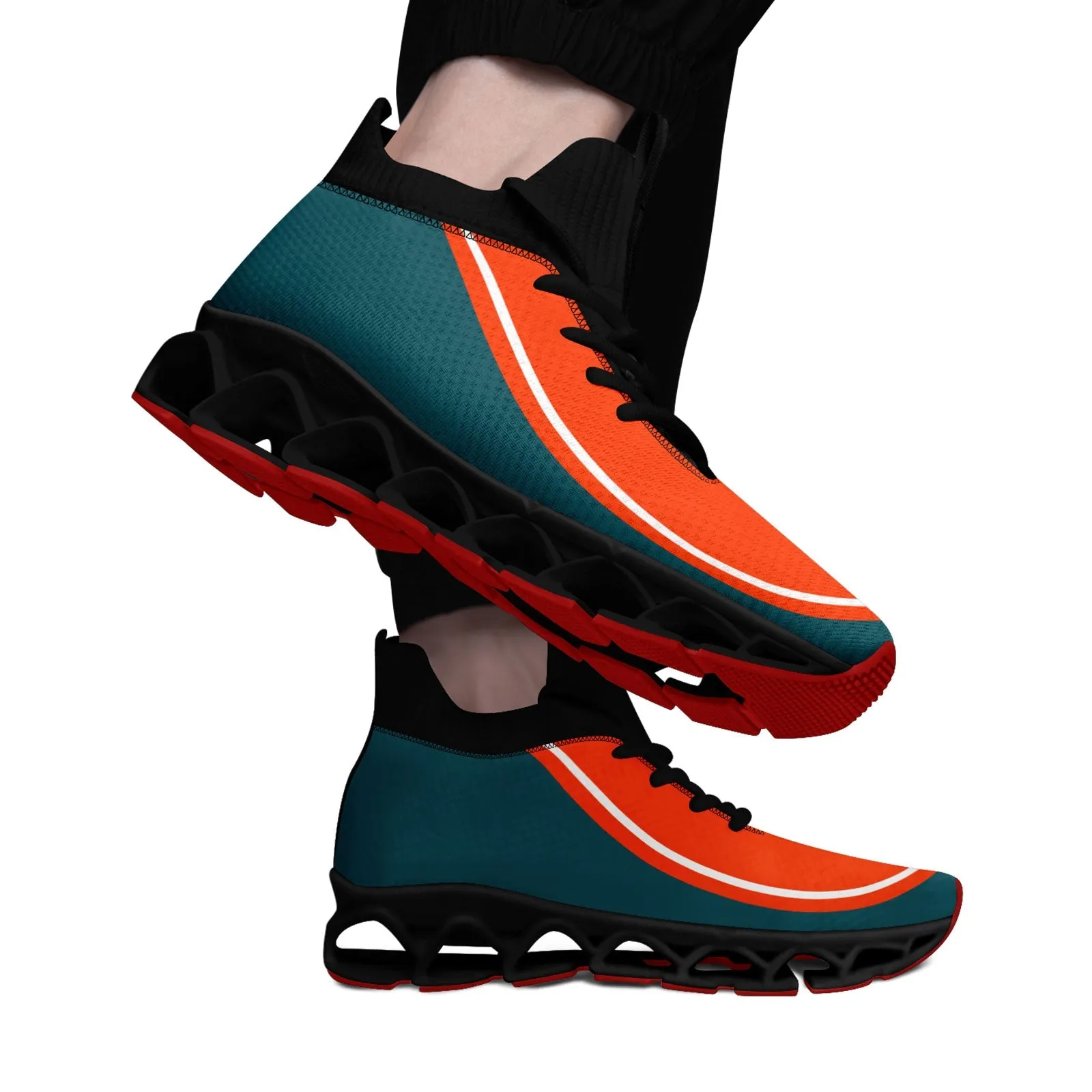 Corporate Gifts,Custom Green Orange Maxsoul Shoes Personalized Sneaker FN030XD-D020388-6