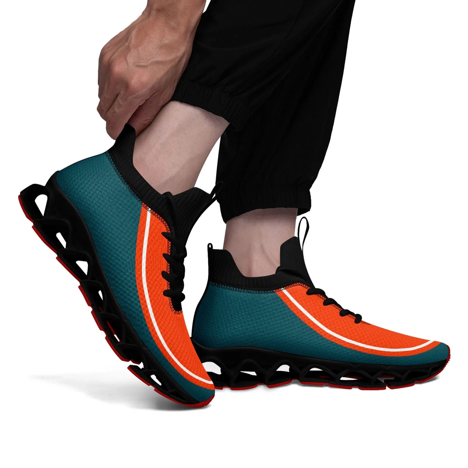 Corporate Gifts,Custom Green Orange Maxsoul Shoes Personalized Sneaker FN030XD-D020388-6