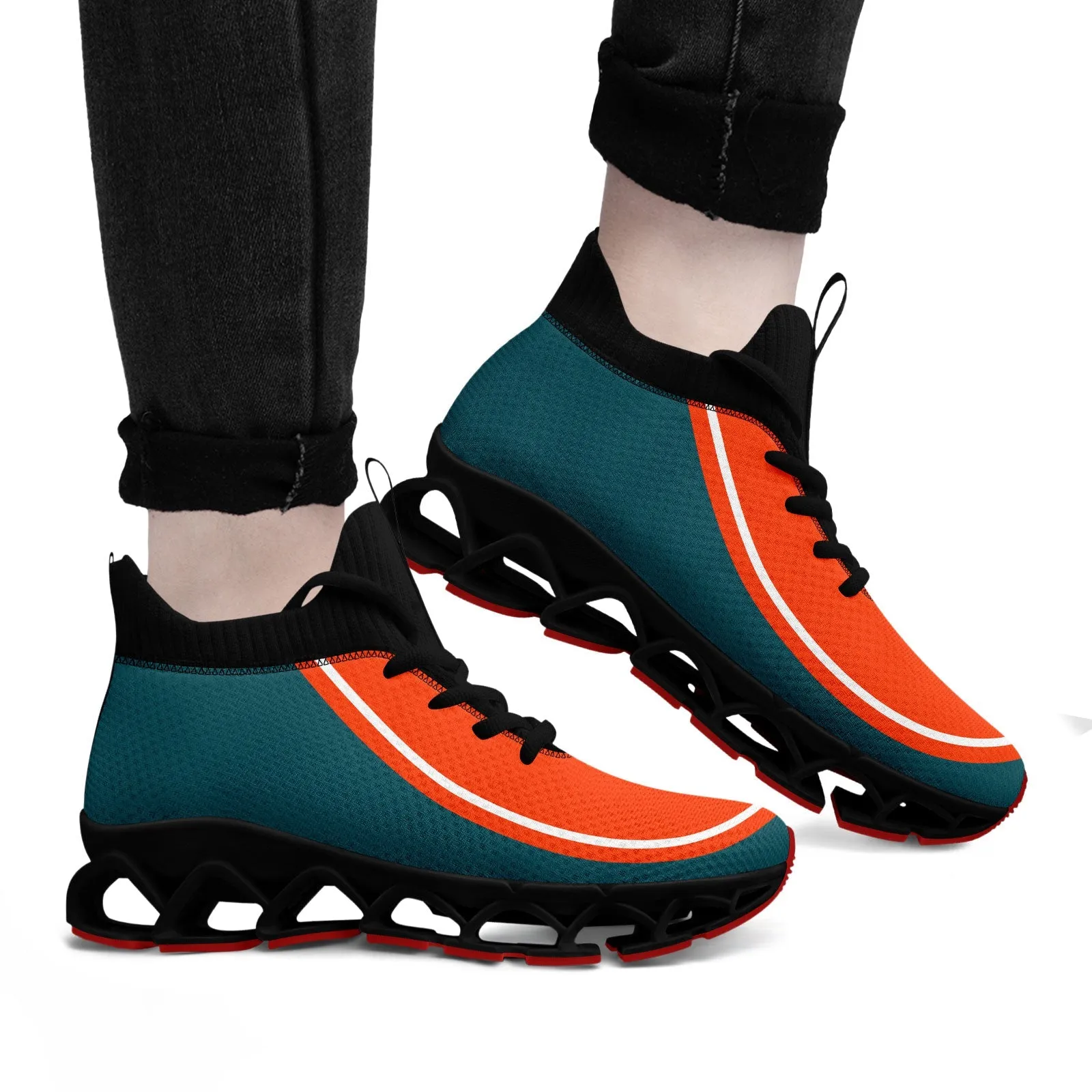 Corporate Gifts,Custom Green Orange Maxsoul Shoes Personalized Sneaker FN030XD-D020388-6