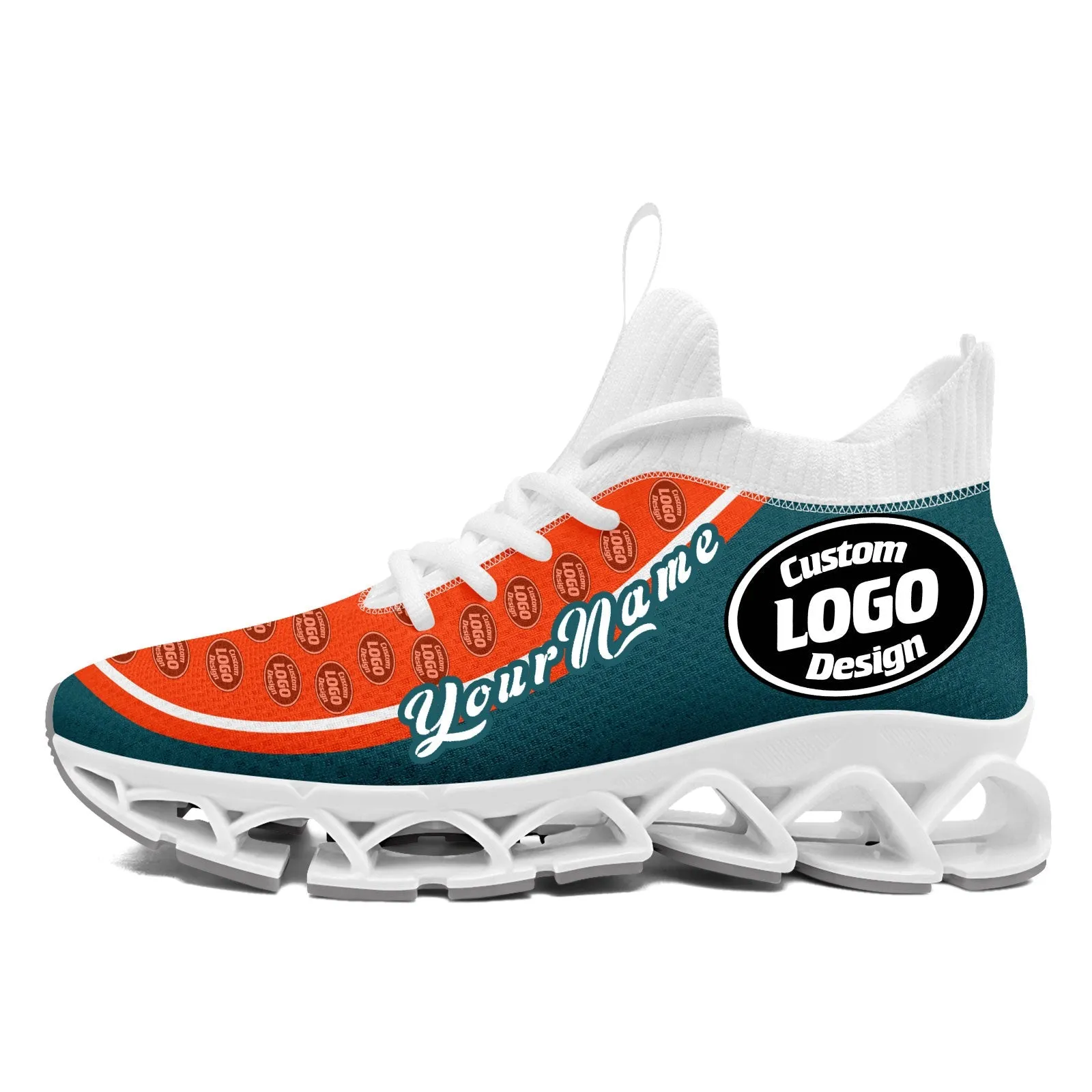 Corporate Gifts,Custom Green Orange Maxsoul Shoes Personalized Sneaker FN030XD-D020388-6