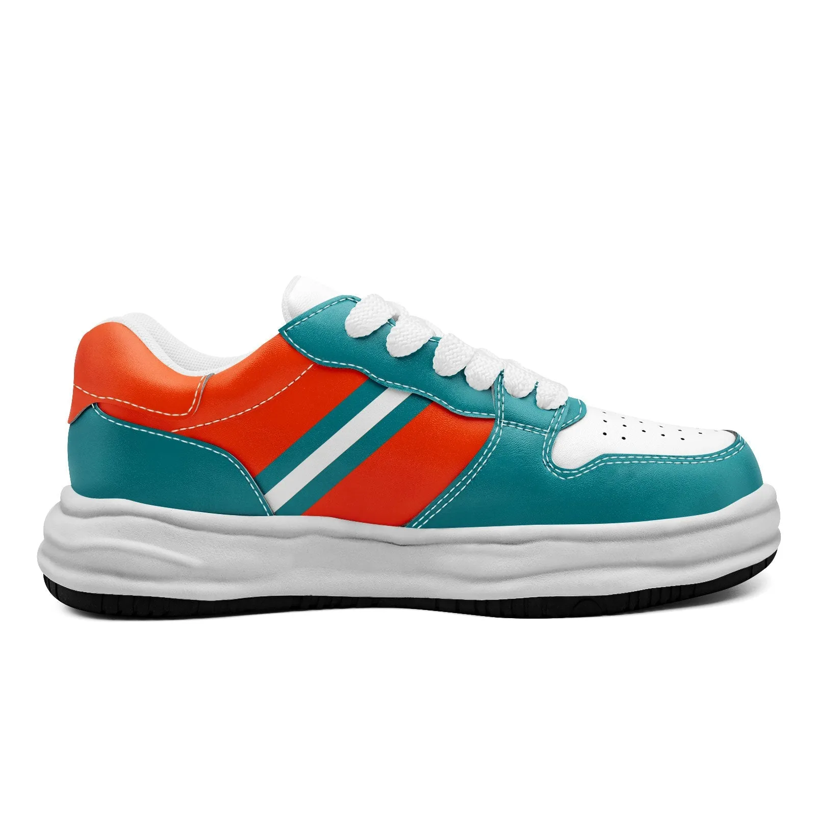 Corporate Gifts,Custom Green Orange Miami Shoes Personalized Sneaker FN032-D020389-24