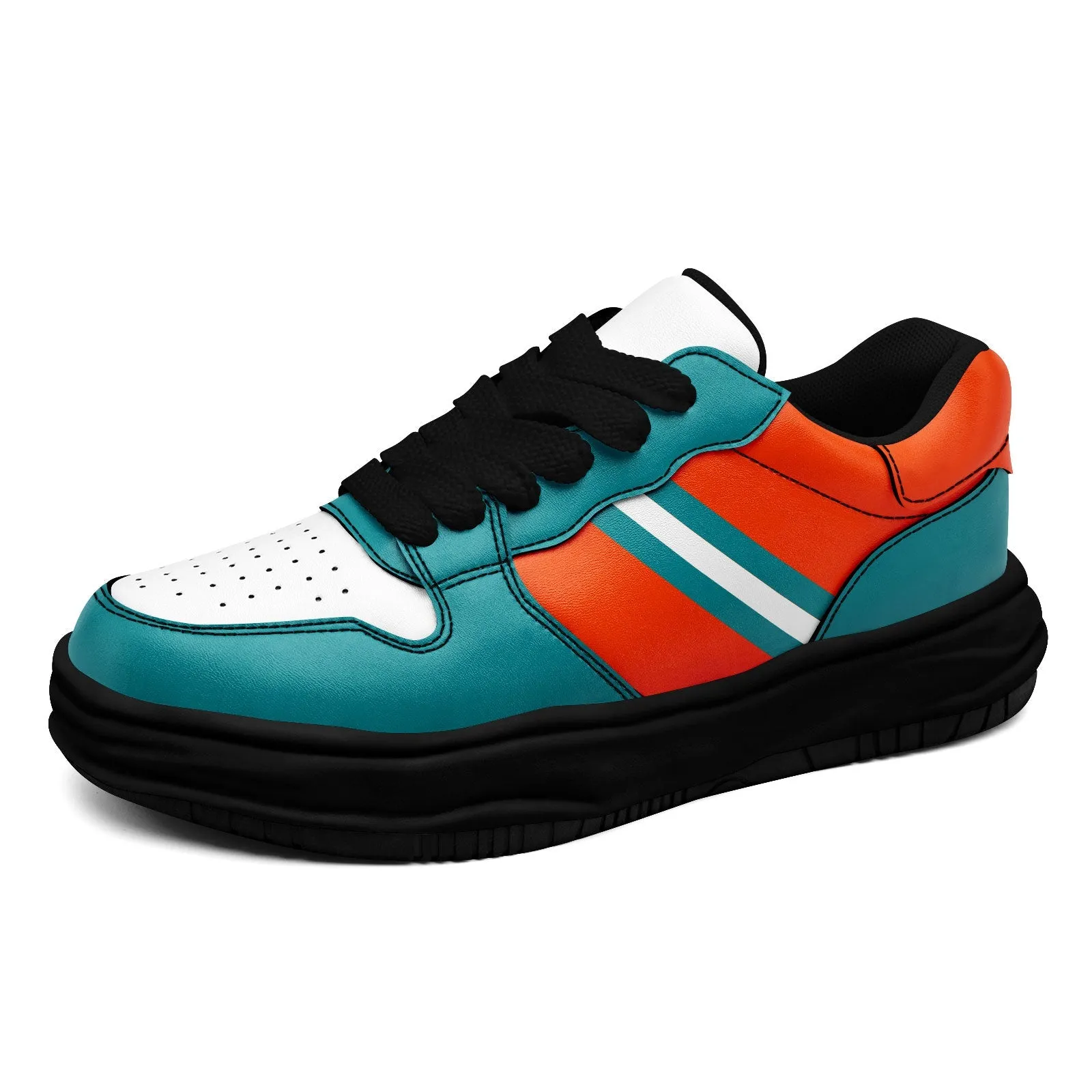 Corporate Gifts,Custom Green Orange Miami Shoes Personalized Sneaker FN032-D020389-24