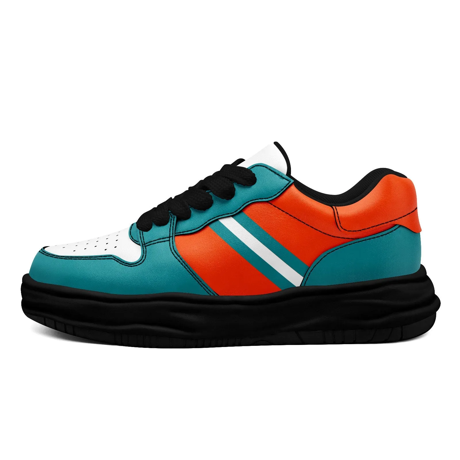 Corporate Gifts,Custom Green Orange Miami Shoes Personalized Sneaker FN032-D020389-24