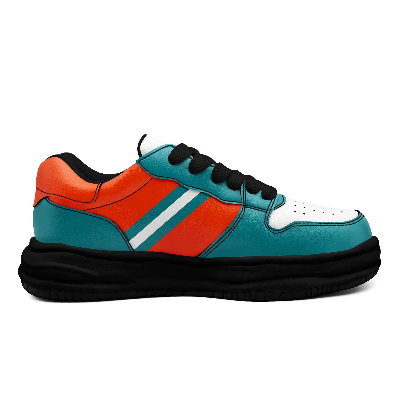 Corporate Gifts,Custom Green Orange Miami Shoes Personalized Sneaker FN032-D020389-24