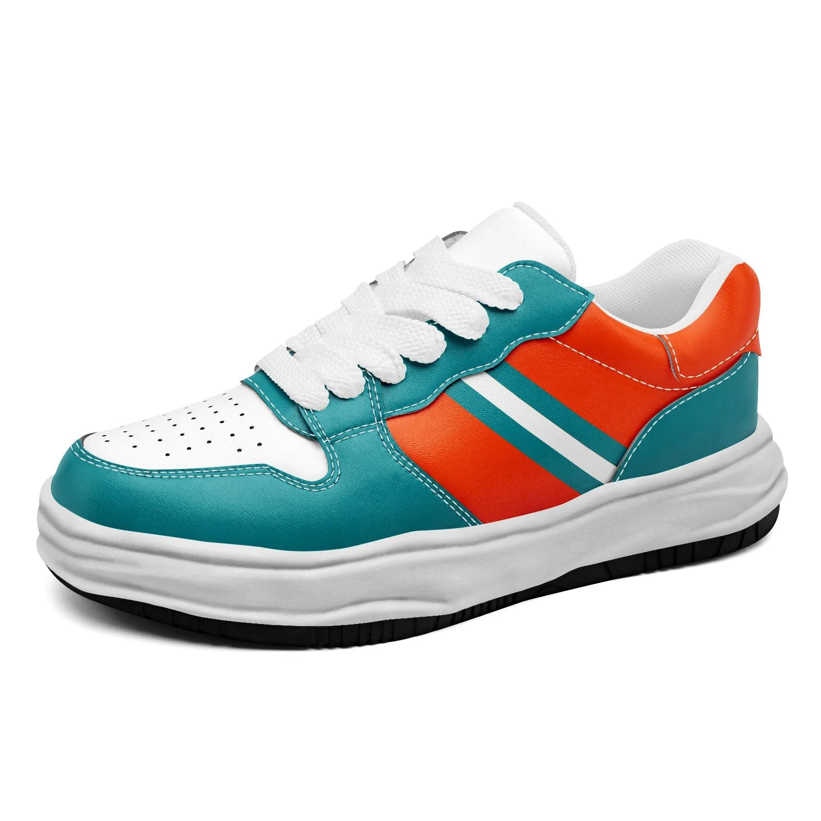 Corporate Gifts,Custom Green Orange Miami Shoes Personalized Sneaker FN032-D020389-24