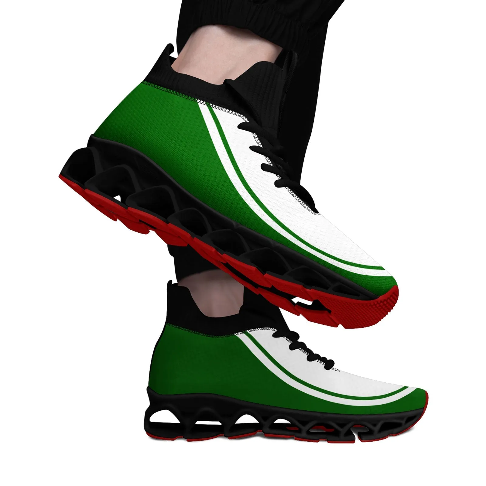 Corporate Gifts,Custom Green White Maxsoul Shoes Personalized Sneaker FN030XD-D020388-20