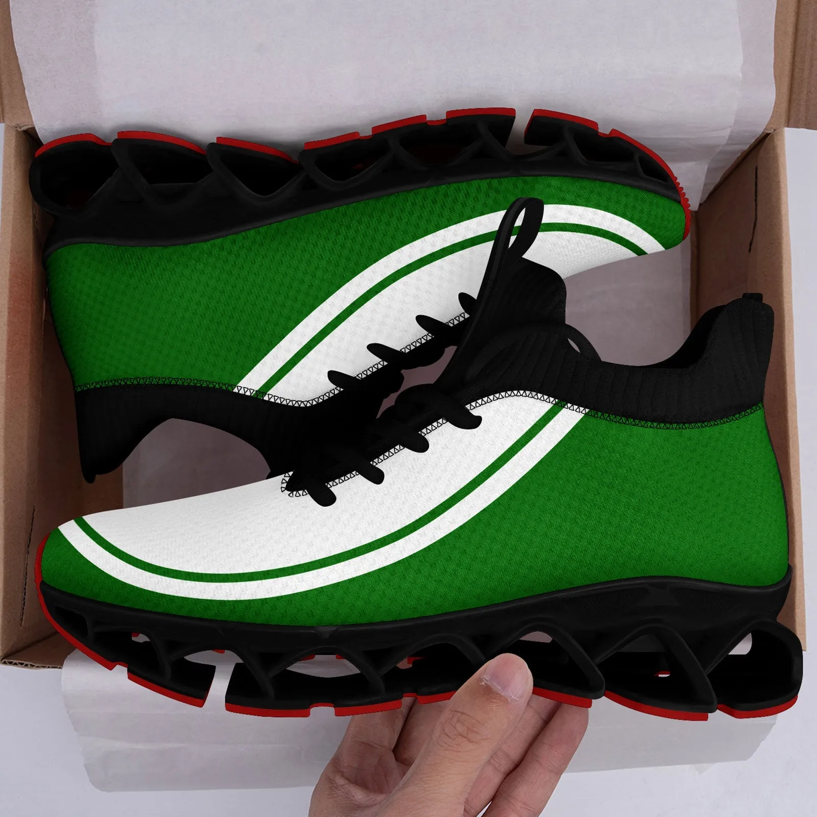 Corporate Gifts,Custom Green White Maxsoul Shoes Personalized Sneaker FN030XD-D020388-20