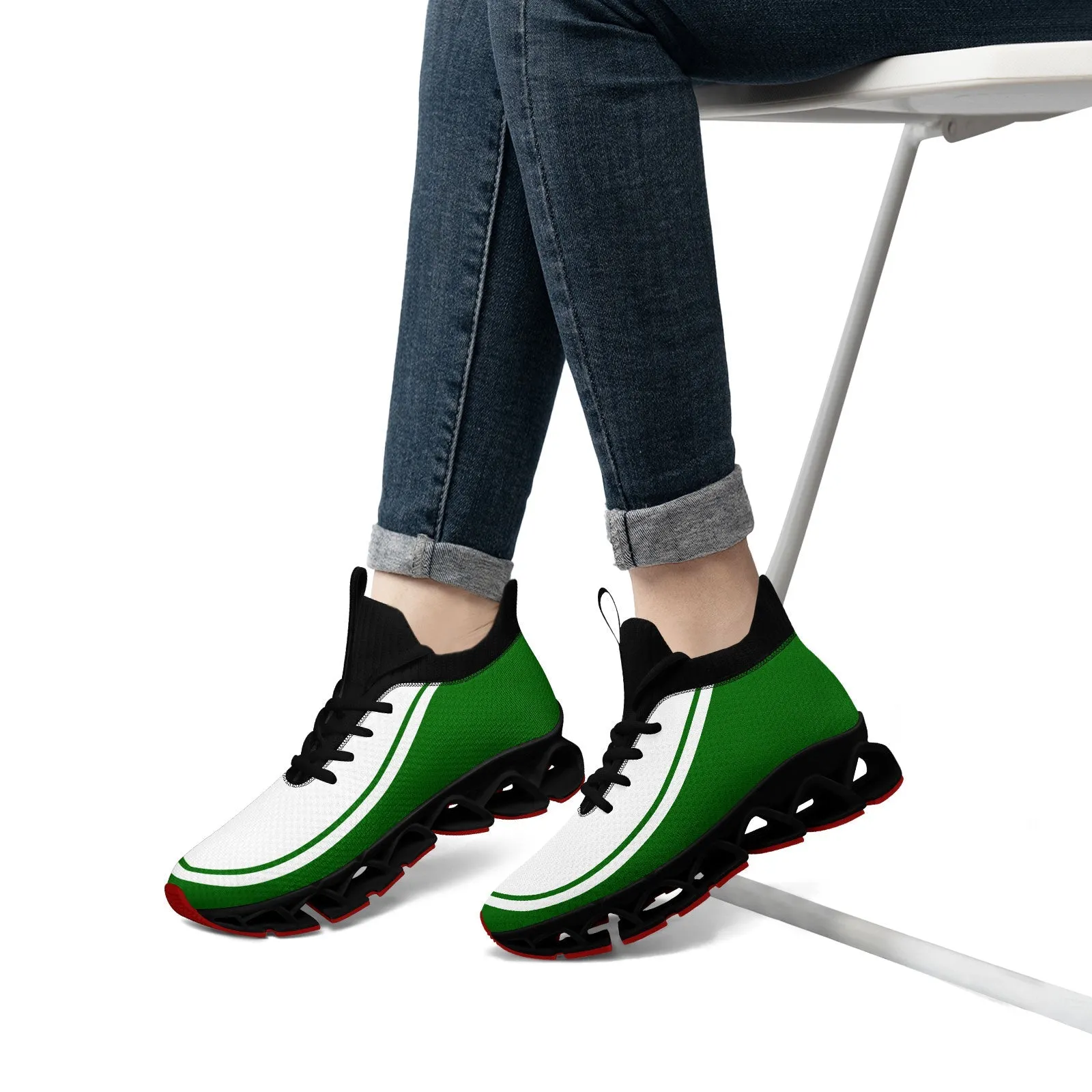 Corporate Gifts,Custom Green White Maxsoul Shoes Personalized Sneaker FN030XD-D020388-20