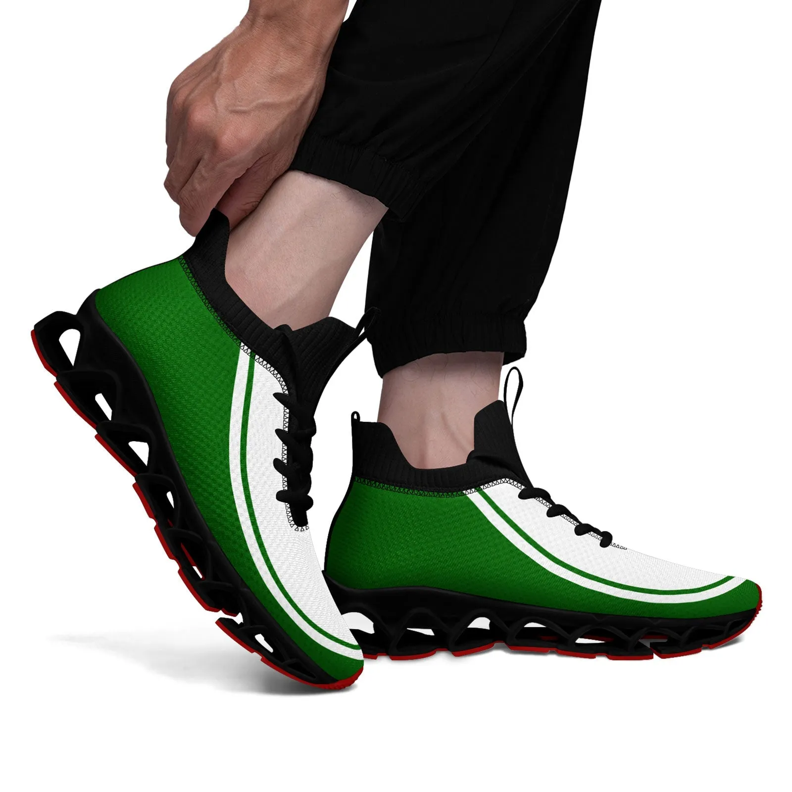 Corporate Gifts,Custom Green White Maxsoul Shoes Personalized Sneaker FN030XD-D020388-20