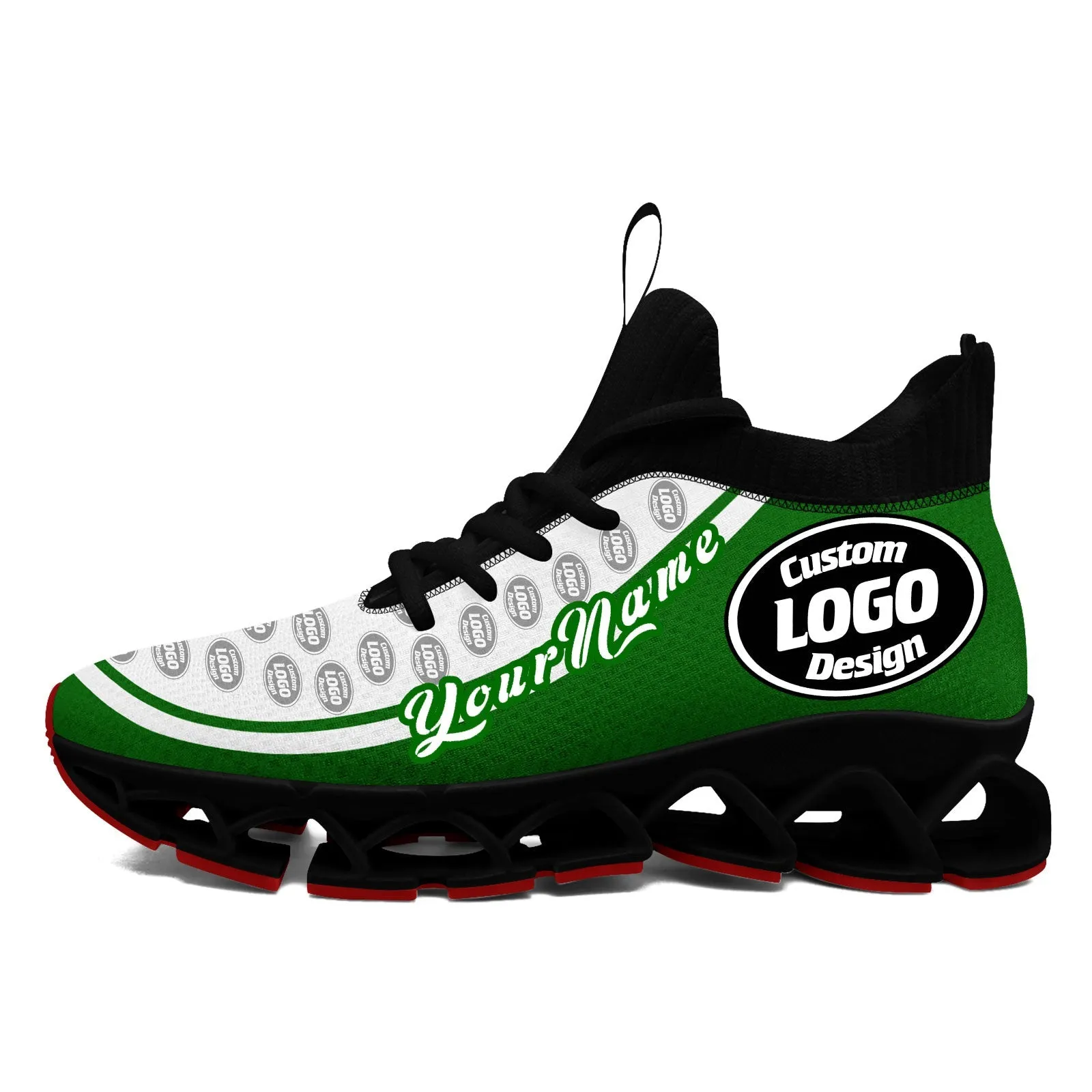 Corporate Gifts,Custom Green White Maxsoul Shoes Personalized Sneaker FN030XD-D020388-20