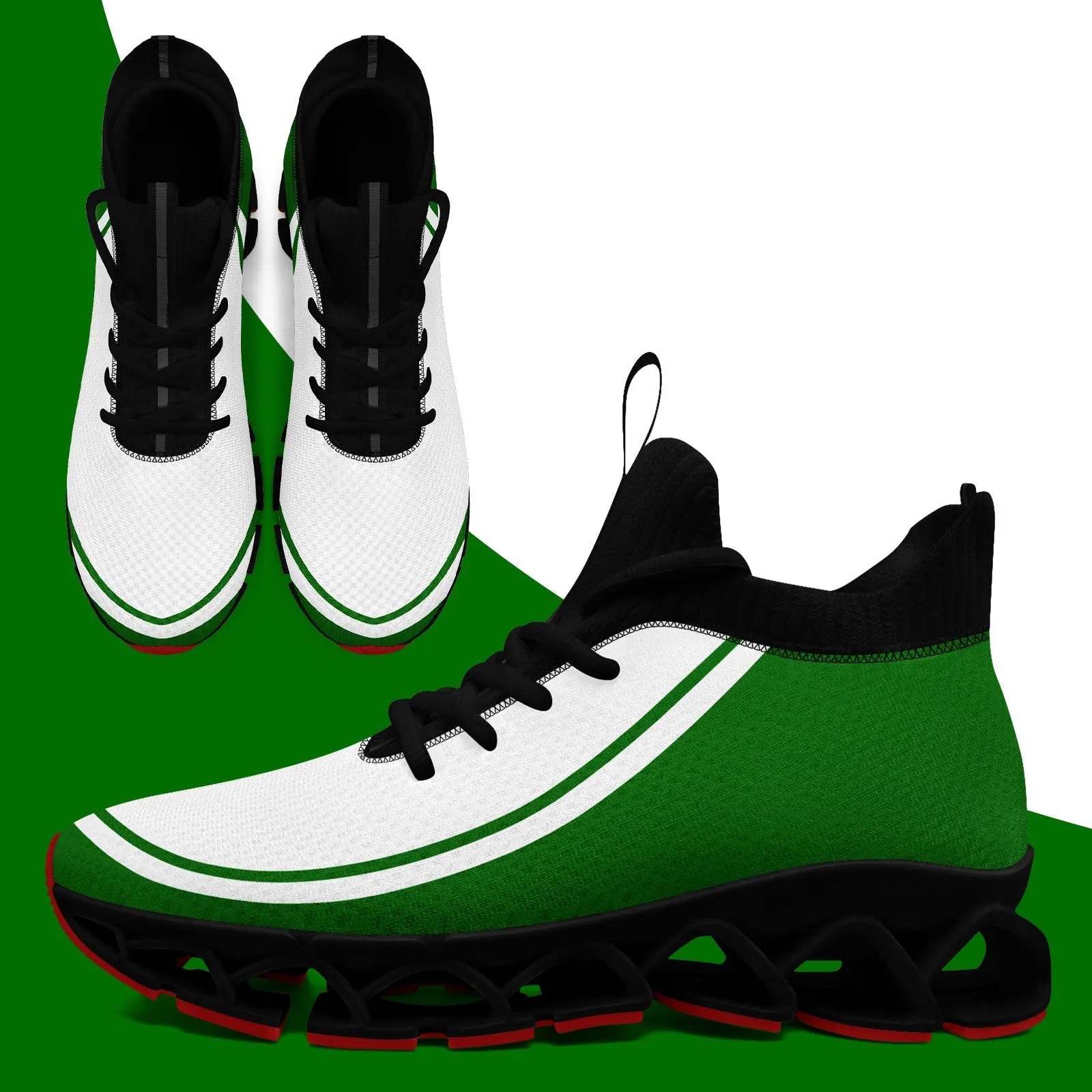 Corporate Gifts,Custom Green White Maxsoul Shoes Personalized Sneaker FN030XD-D020388-20