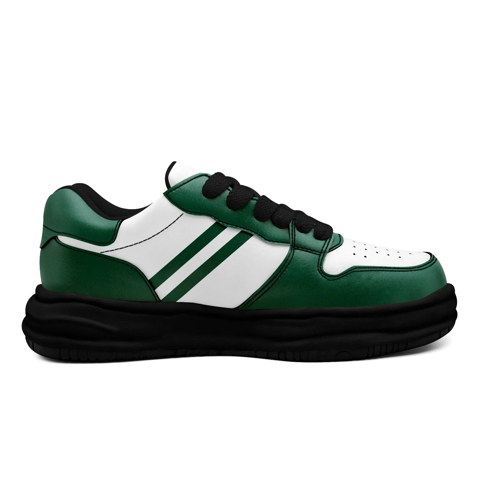 Corporate Gifts,Custom Green White New York Shoes Personalized Sneaker FN032-D020389-28