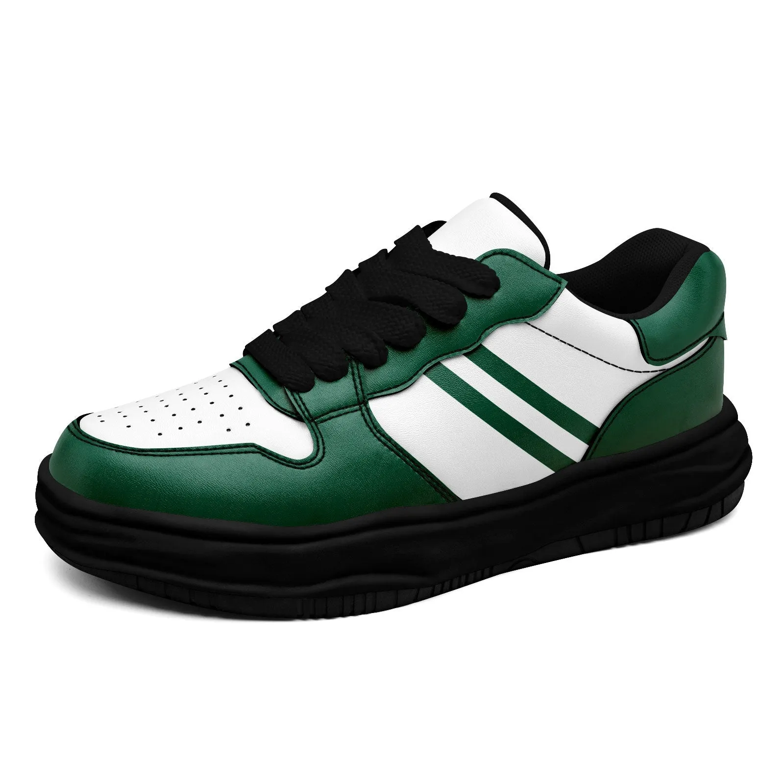 Corporate Gifts,Custom Green White New York Shoes Personalized Sneaker FN032-D020389-28