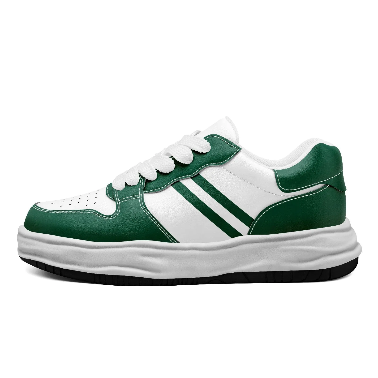 Corporate Gifts,Custom Green White New York Shoes Personalized Sneaker FN032-D020389-28