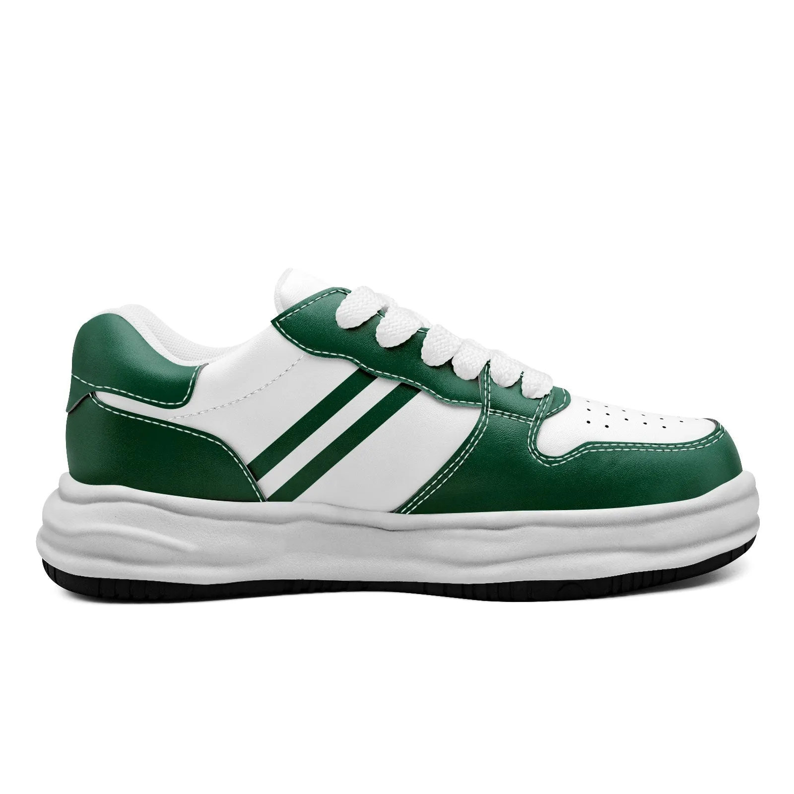 Corporate Gifts,Custom Green White New York Shoes Personalized Sneaker FN032-D020389-28