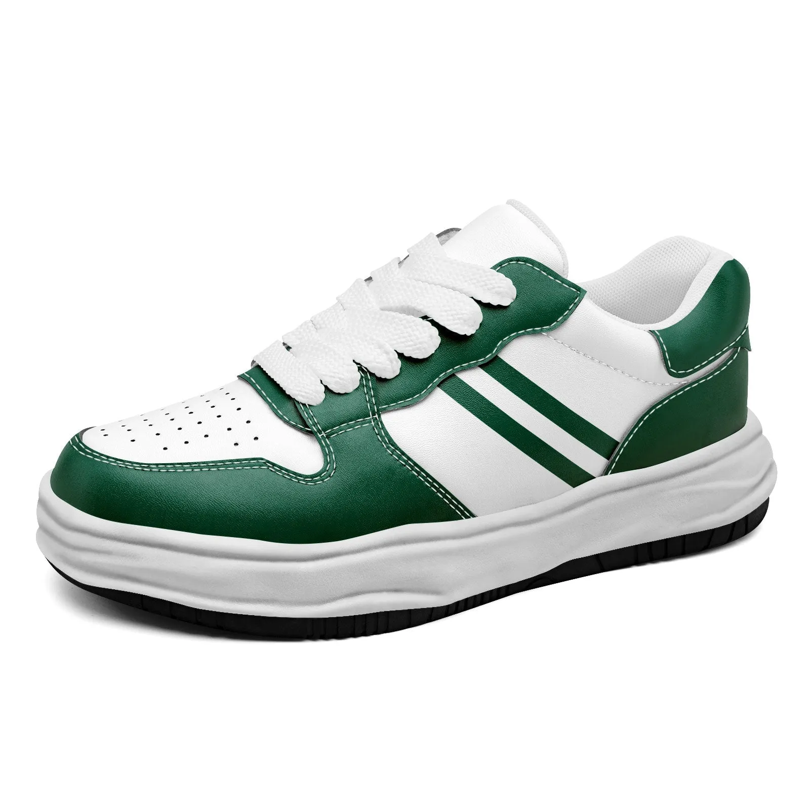 Corporate Gifts,Custom Green White New York Shoes Personalized Sneaker FN032-D020389-28