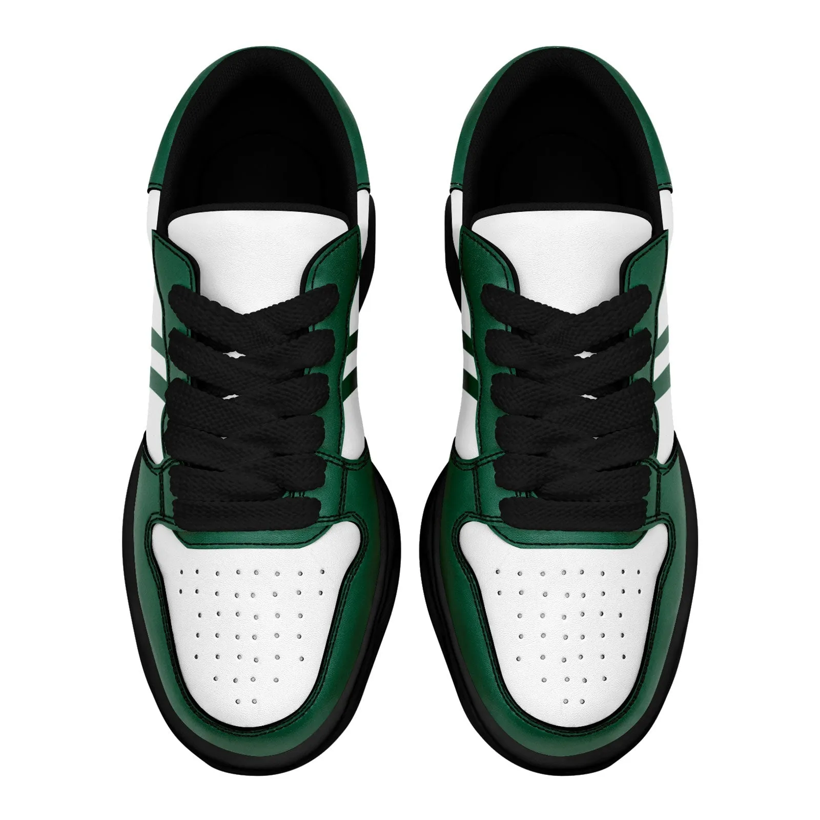 Corporate Gifts,Custom Green White New York Shoes Personalized Sneaker FN032-D020389-28