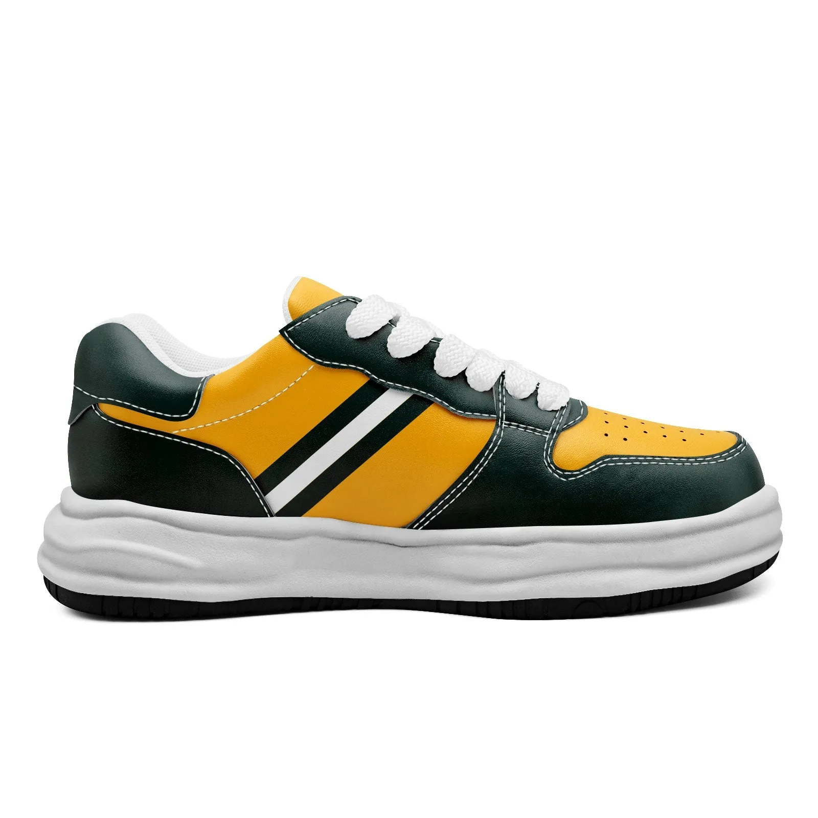 Corporate Gifts,Custom Green Yellow Green Bay Shoes Personalized Sneaker FN032-D020389-13