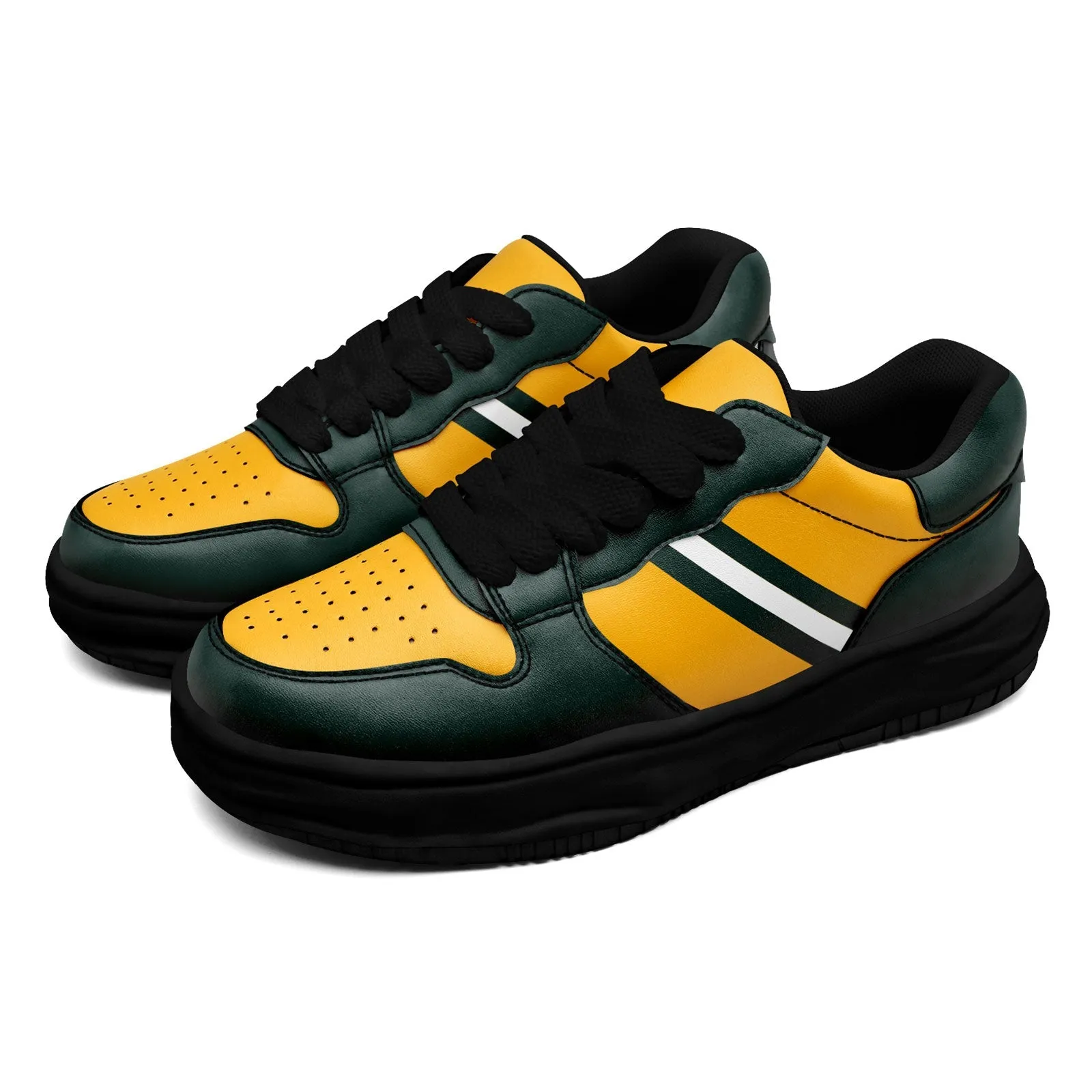 Corporate Gifts,Custom Green Yellow Green Bay Shoes Personalized Sneaker FN032-D020389-13