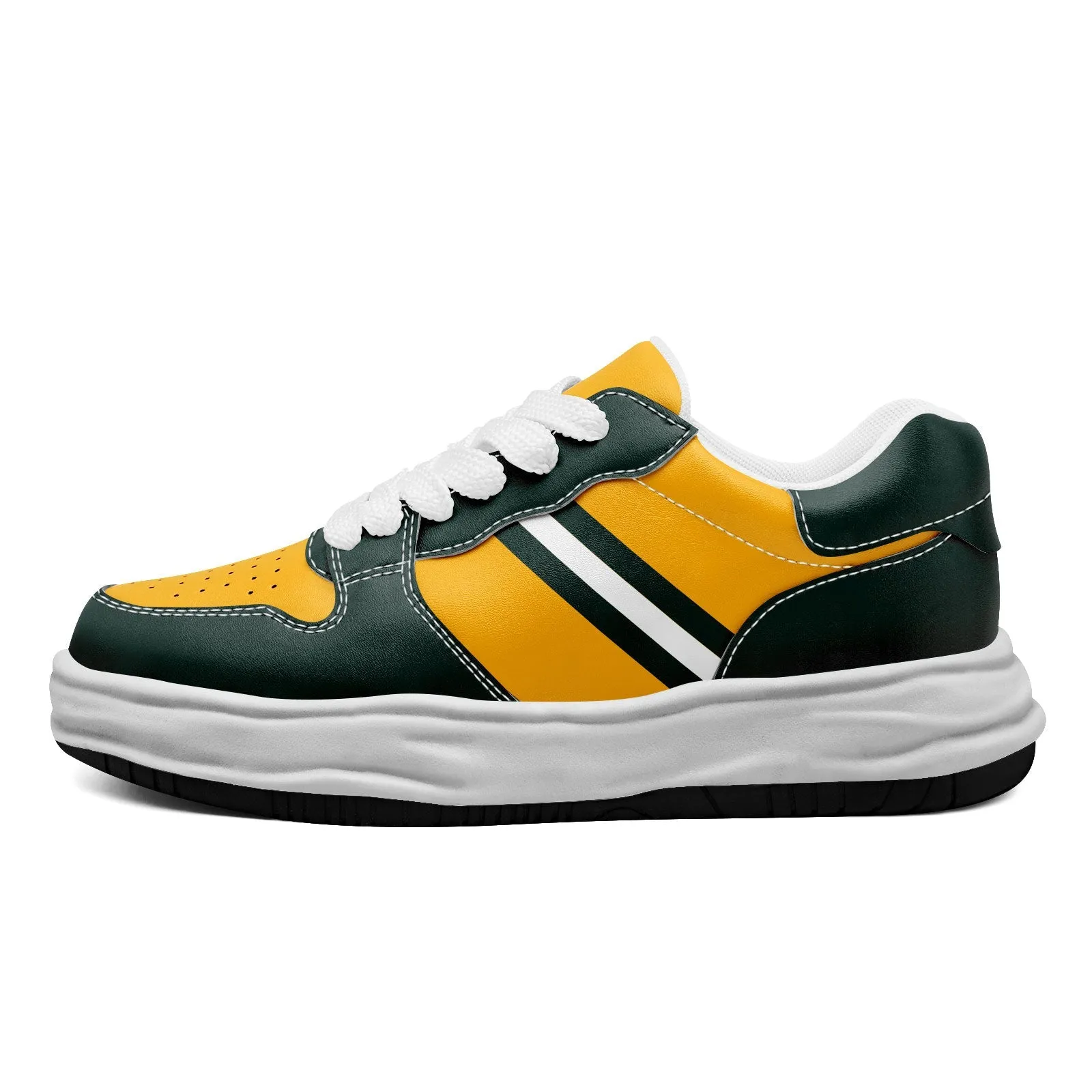 Corporate Gifts,Custom Green Yellow Green Bay Shoes Personalized Sneaker FN032-D020389-13