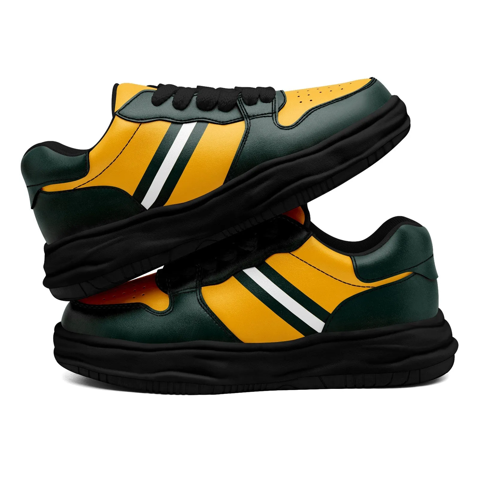Corporate Gifts,Custom Green Yellow Green Bay Shoes Personalized Sneaker FN032-D020389-13