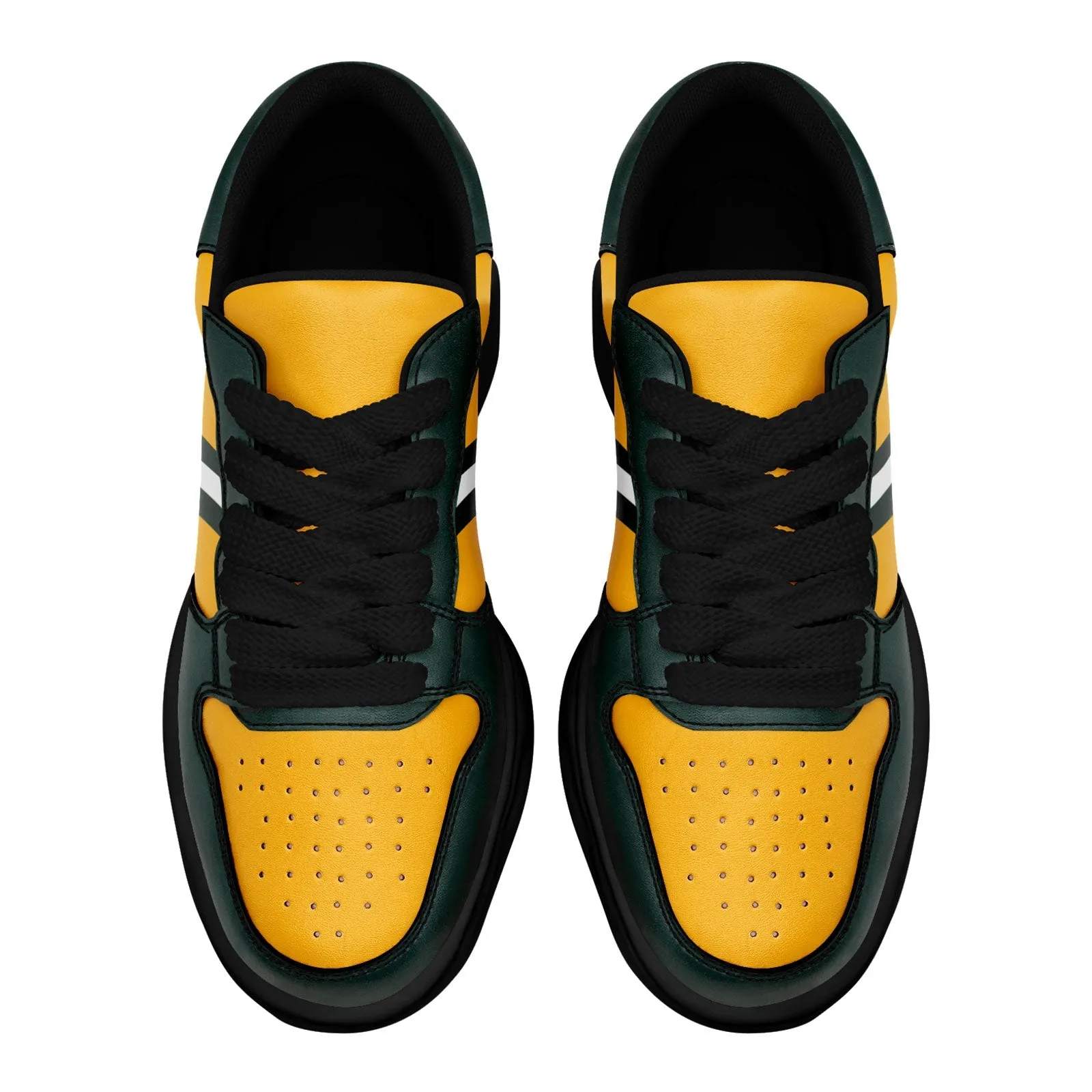 Corporate Gifts,Custom Green Yellow Green Bay Shoes Personalized Sneaker FN032-D020389-13