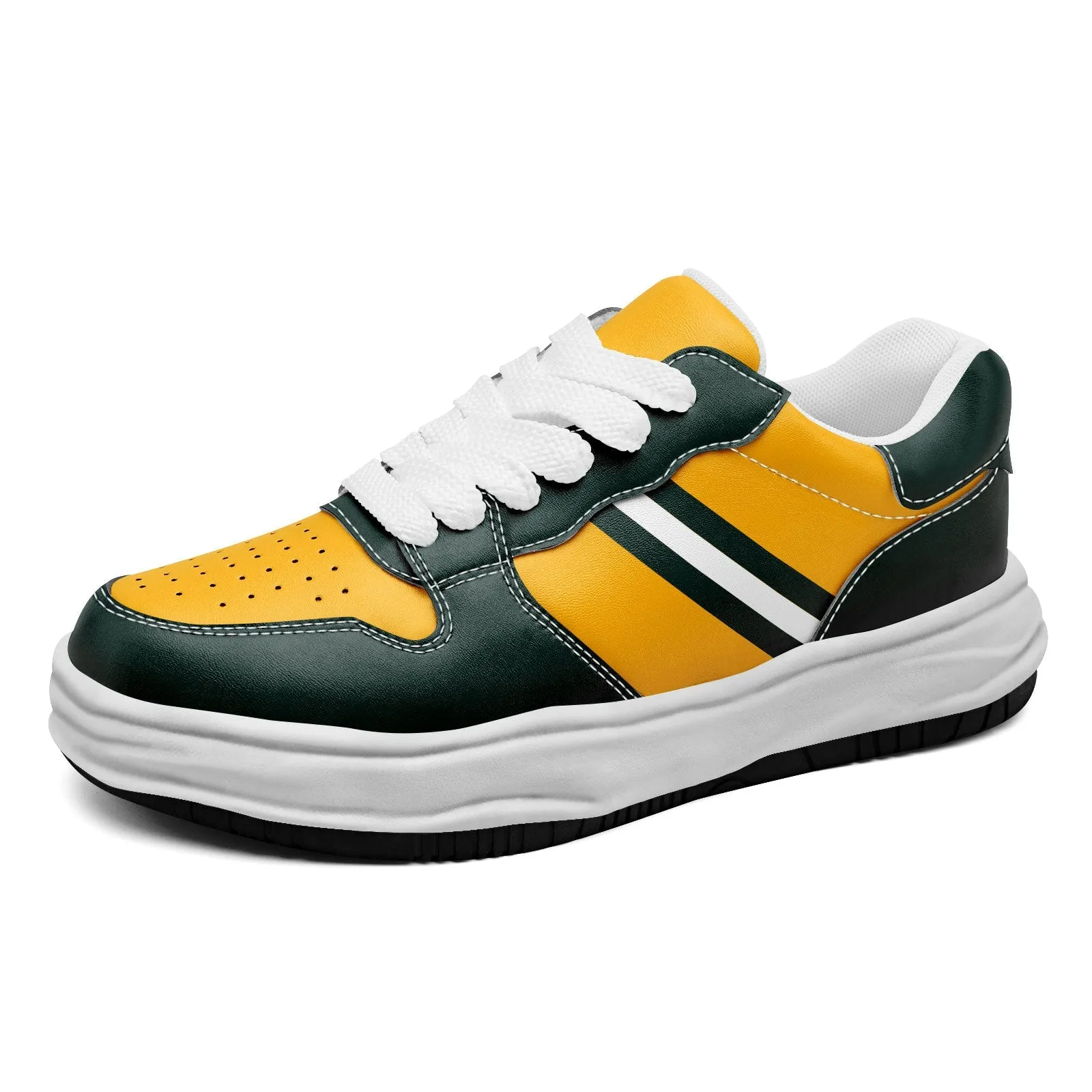 Corporate Gifts,Custom Green Yellow Green Bay Shoes Personalized Sneaker FN032-D020389-13