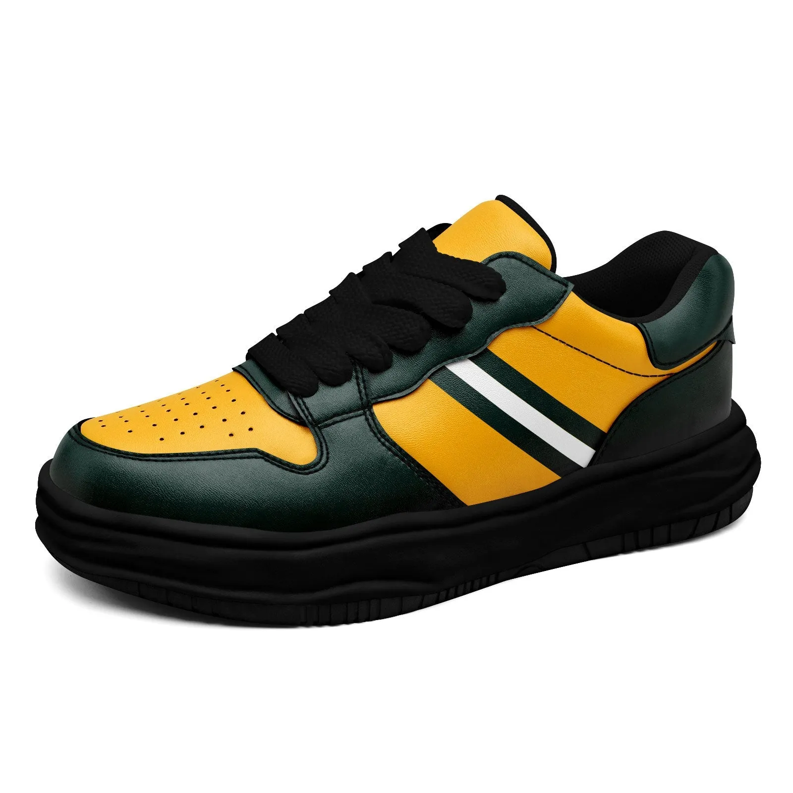 Corporate Gifts,Custom Green Yellow Green Bay Shoes Personalized Sneaker FN032-D020389-13