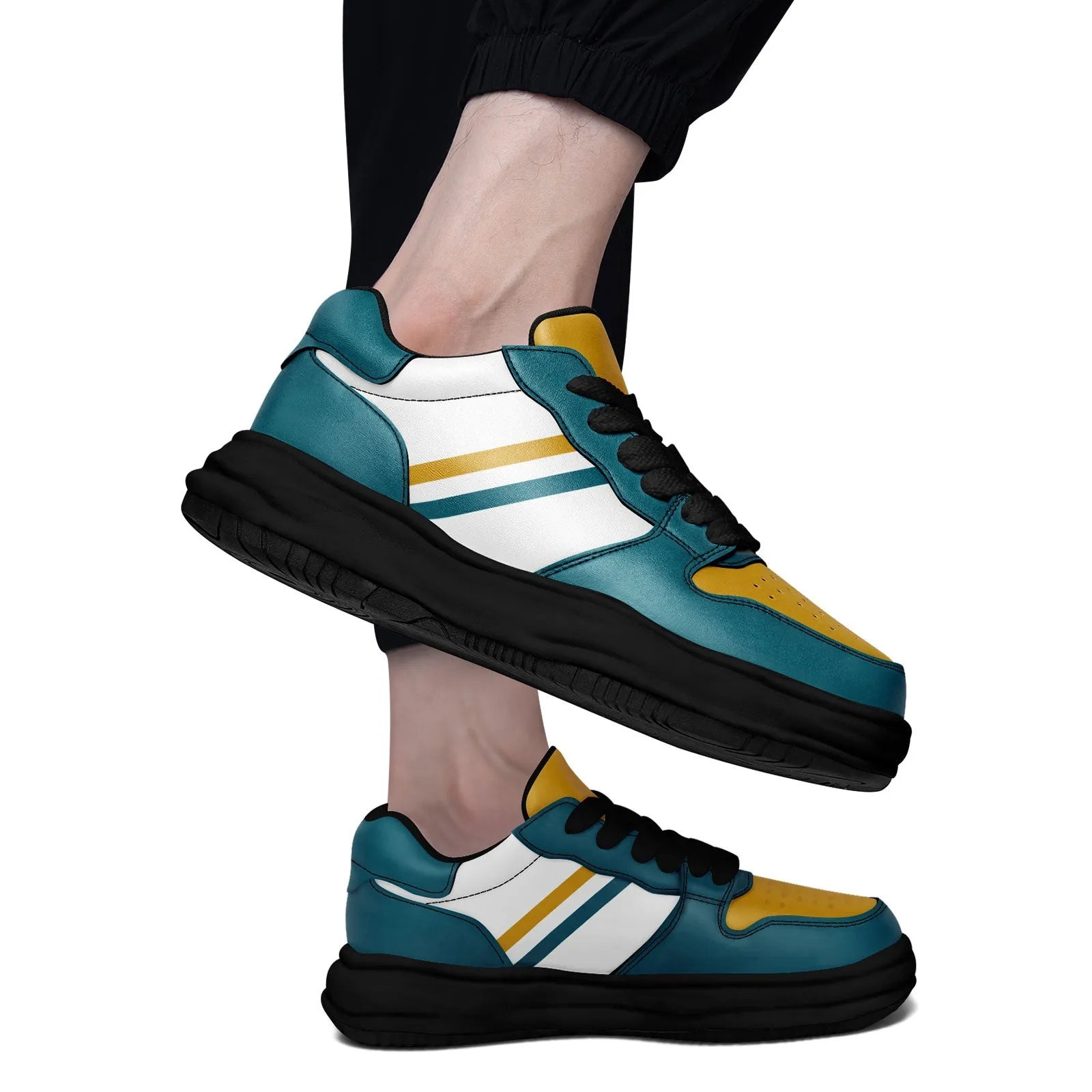 Corporate Gifts,Custom Green Yellow Jacksonville Shoes Personalized Sneaker FN032-D020389-16