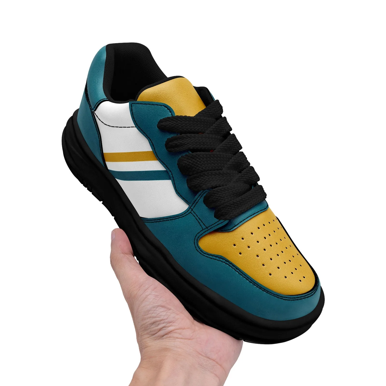 Corporate Gifts,Custom Green Yellow Jacksonville Shoes Personalized Sneaker FN032-D020389-16