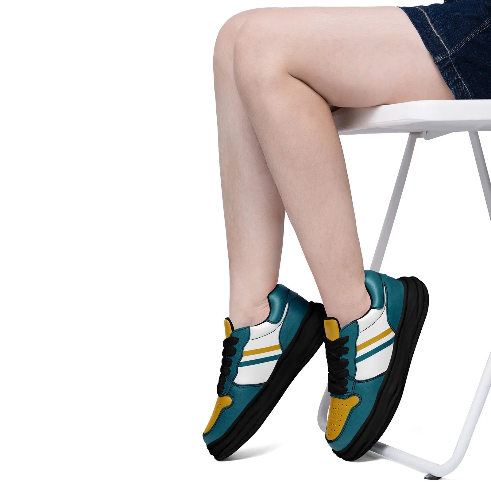 Corporate Gifts,Custom Green Yellow Jacksonville Shoes Personalized Sneaker FN032-D020389-16